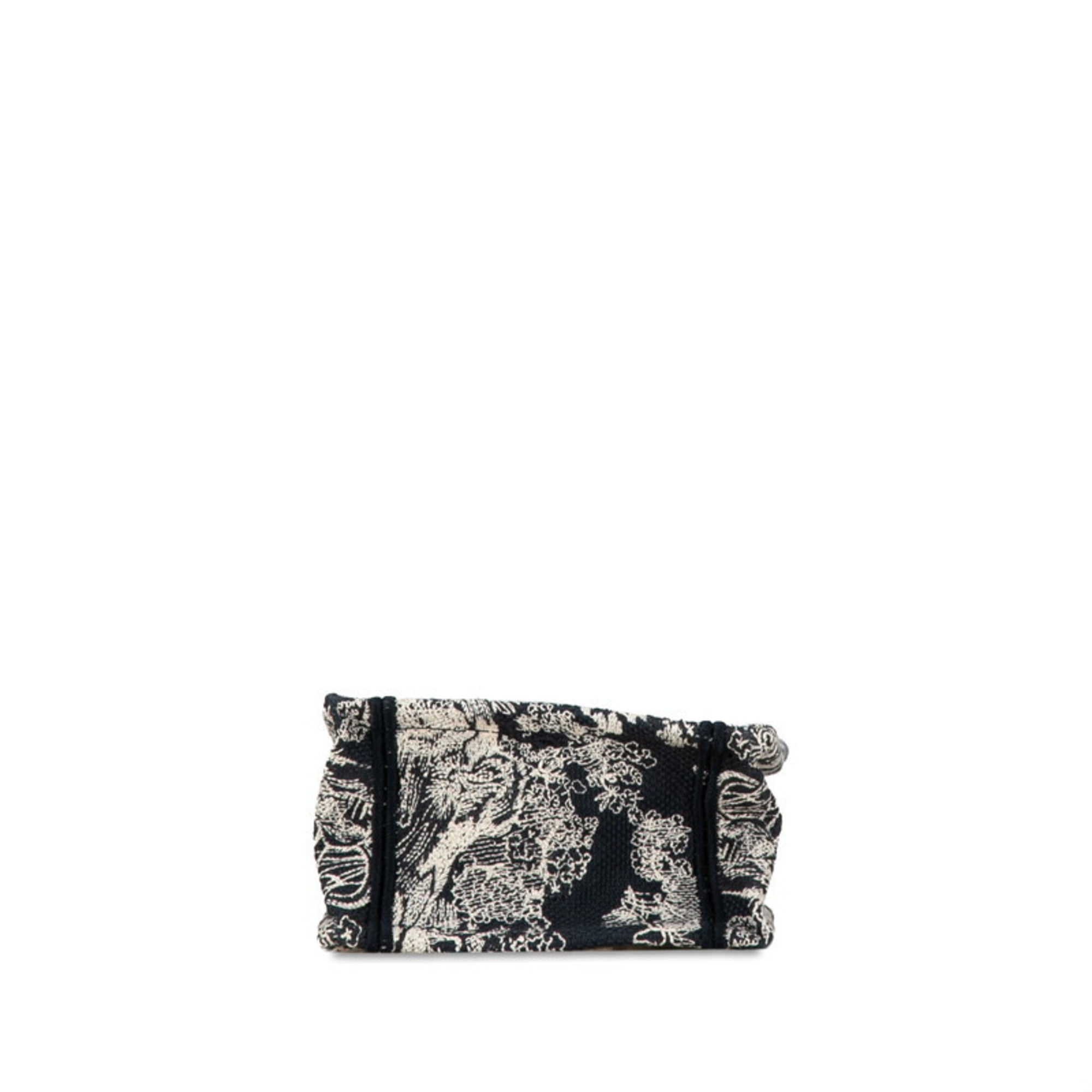 Christian Dior Navy White Jacquard Handbag Shoulder Bag ()