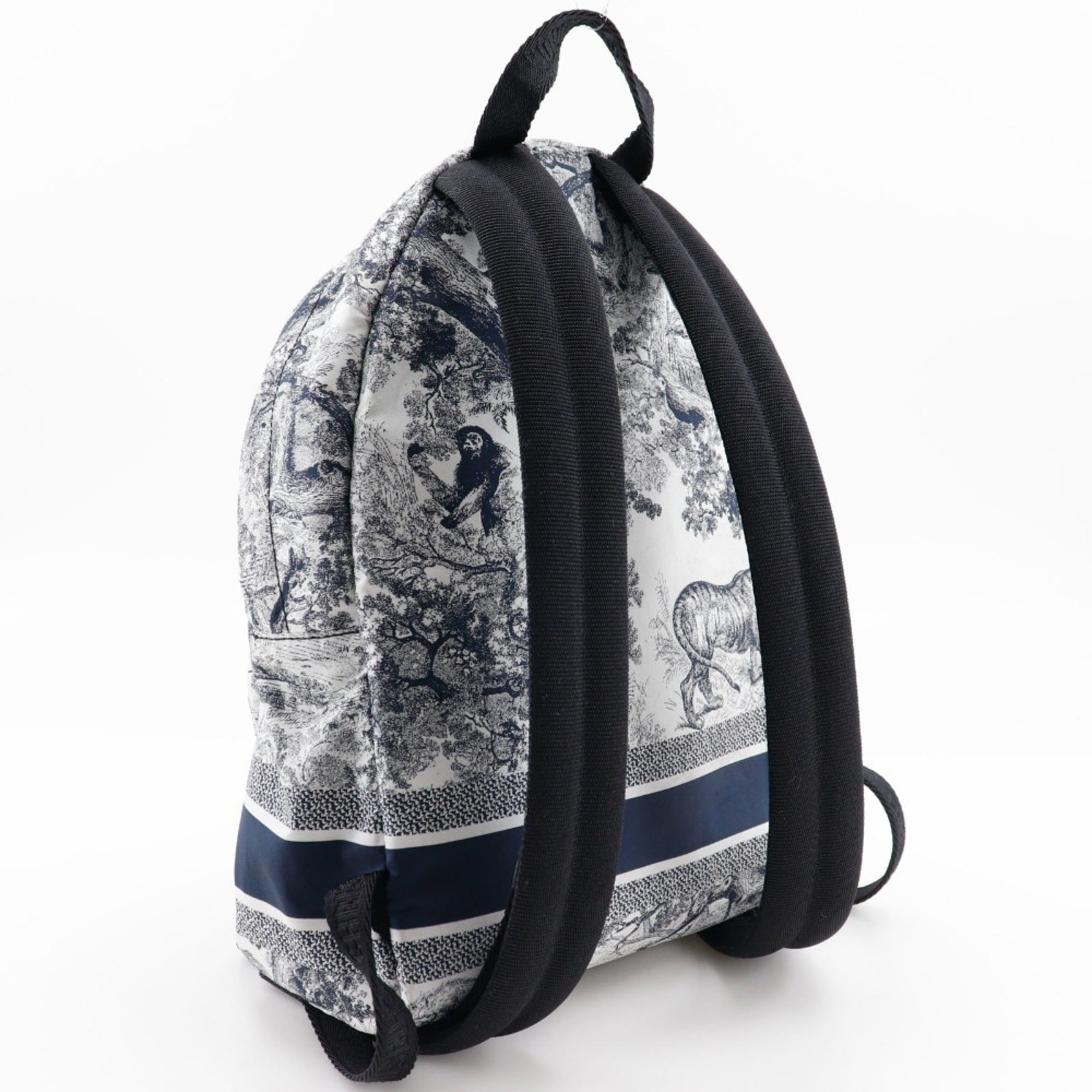 Christian Dior Black White Nylon Backpack ()