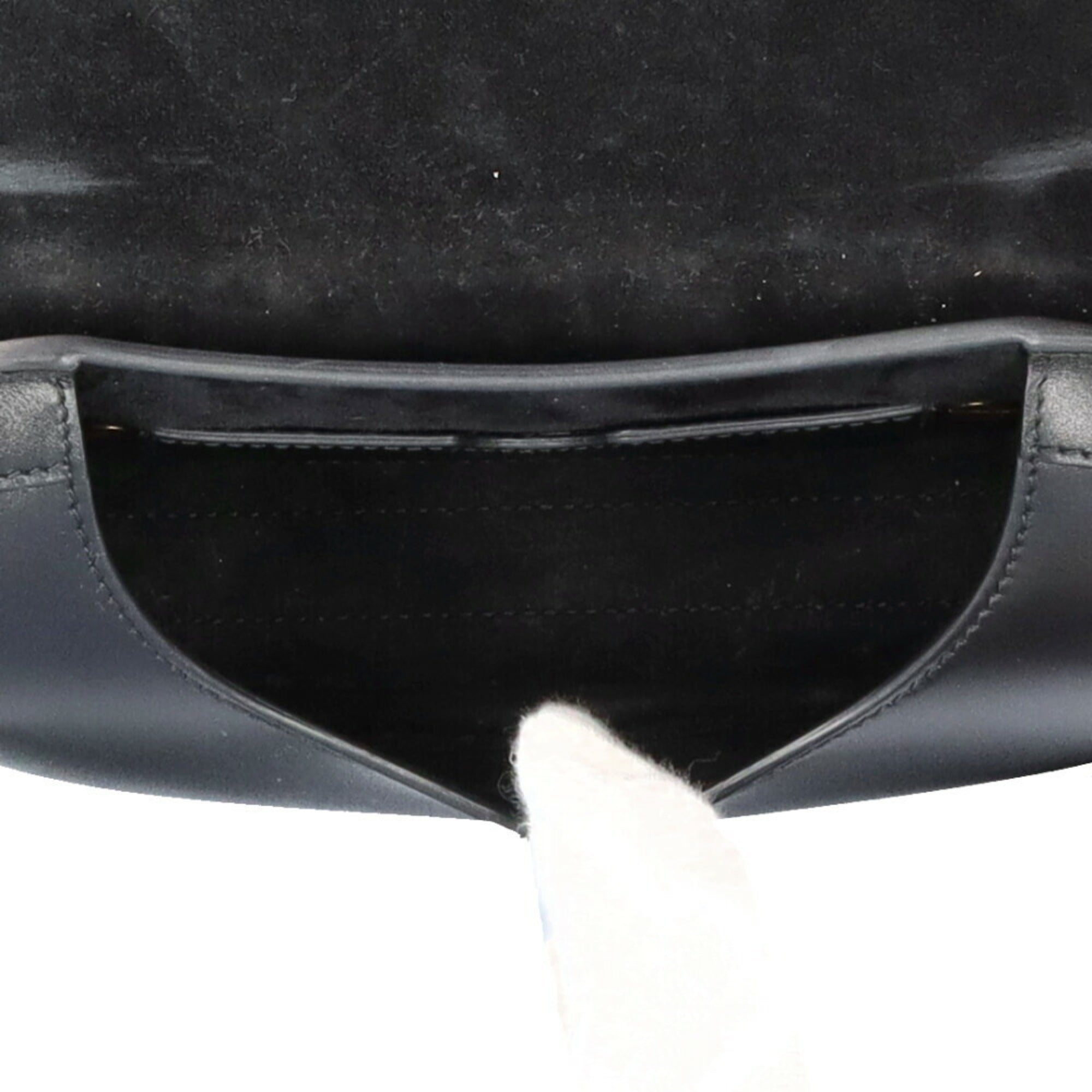 Christian Dior Black Leather Shoulder Bag ()