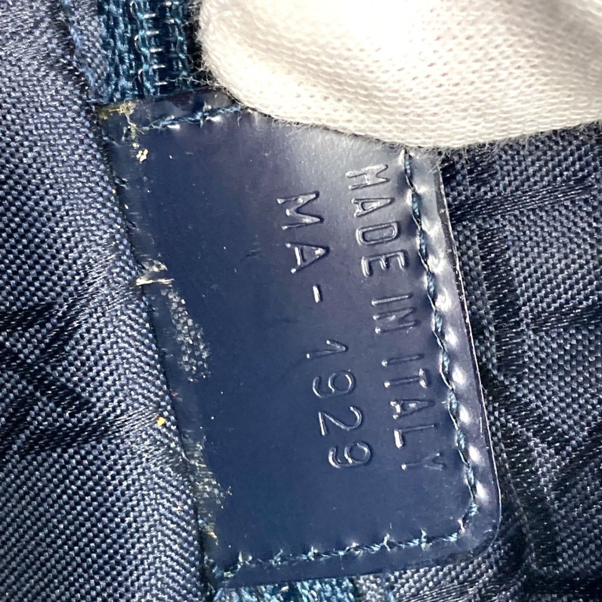 Christian Dior Lady Dior Blue Denim Handbag Shoulder Bag ()