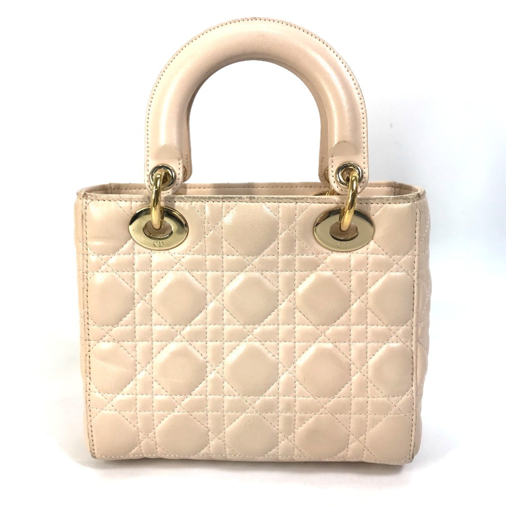 Christian Dior Beige Leather Handbag ()