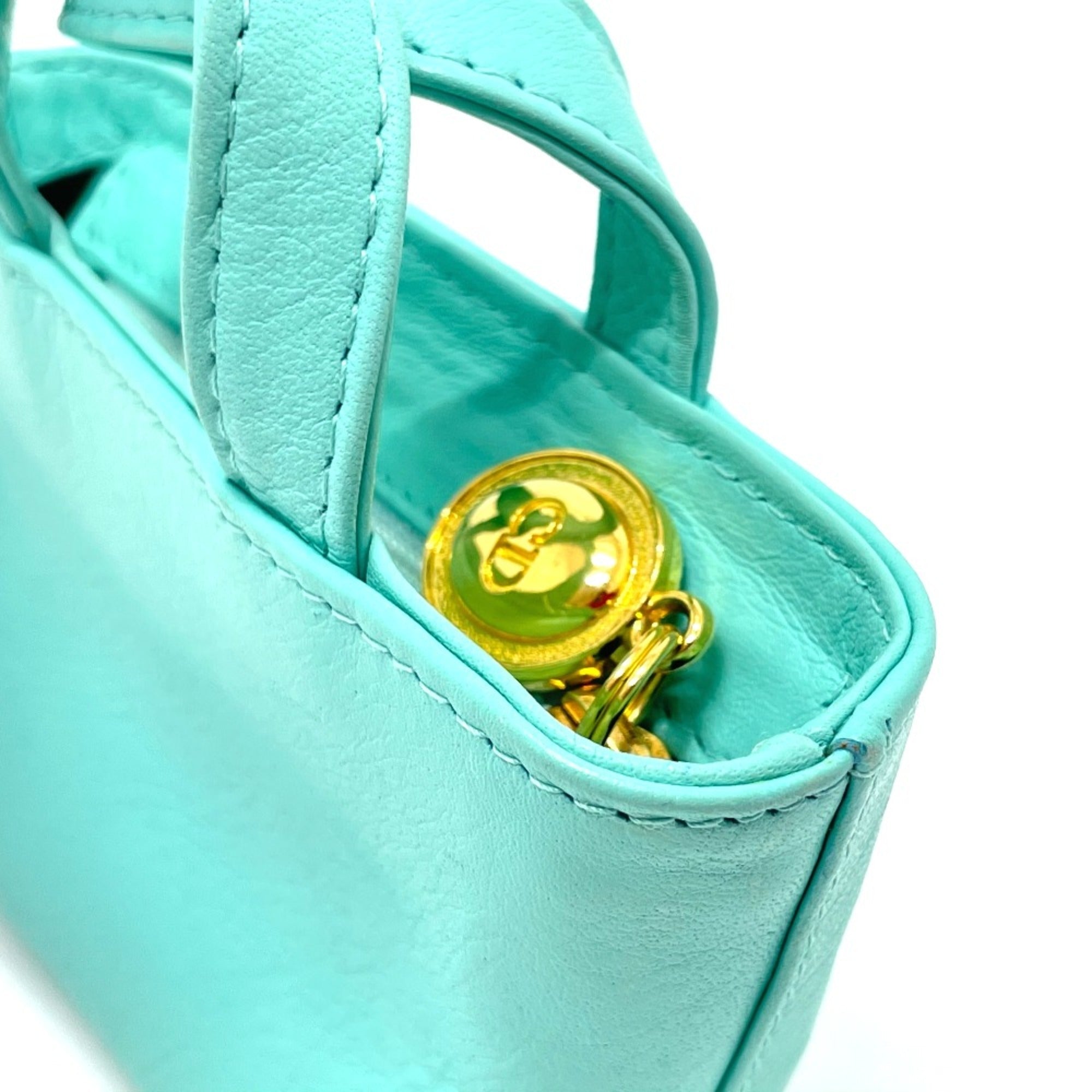Christian Dior Blue Leather Handbag ()