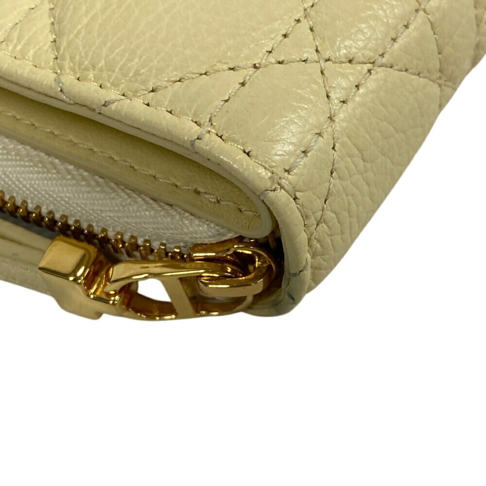 Christian Dior Yellow Leather Wallet (Bi-Fold) ()