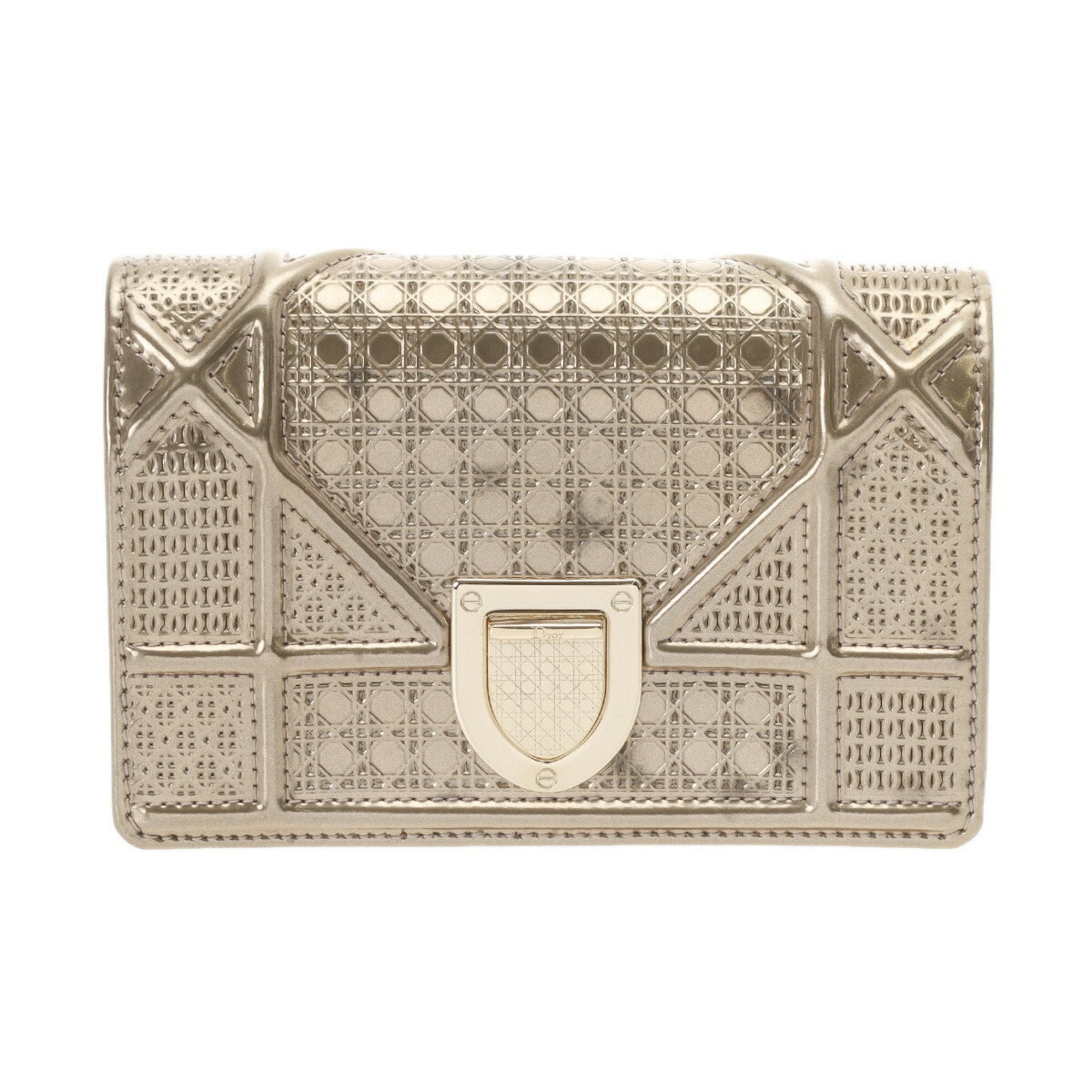 Christian Dior Gold Leather Shoulder Bag ()