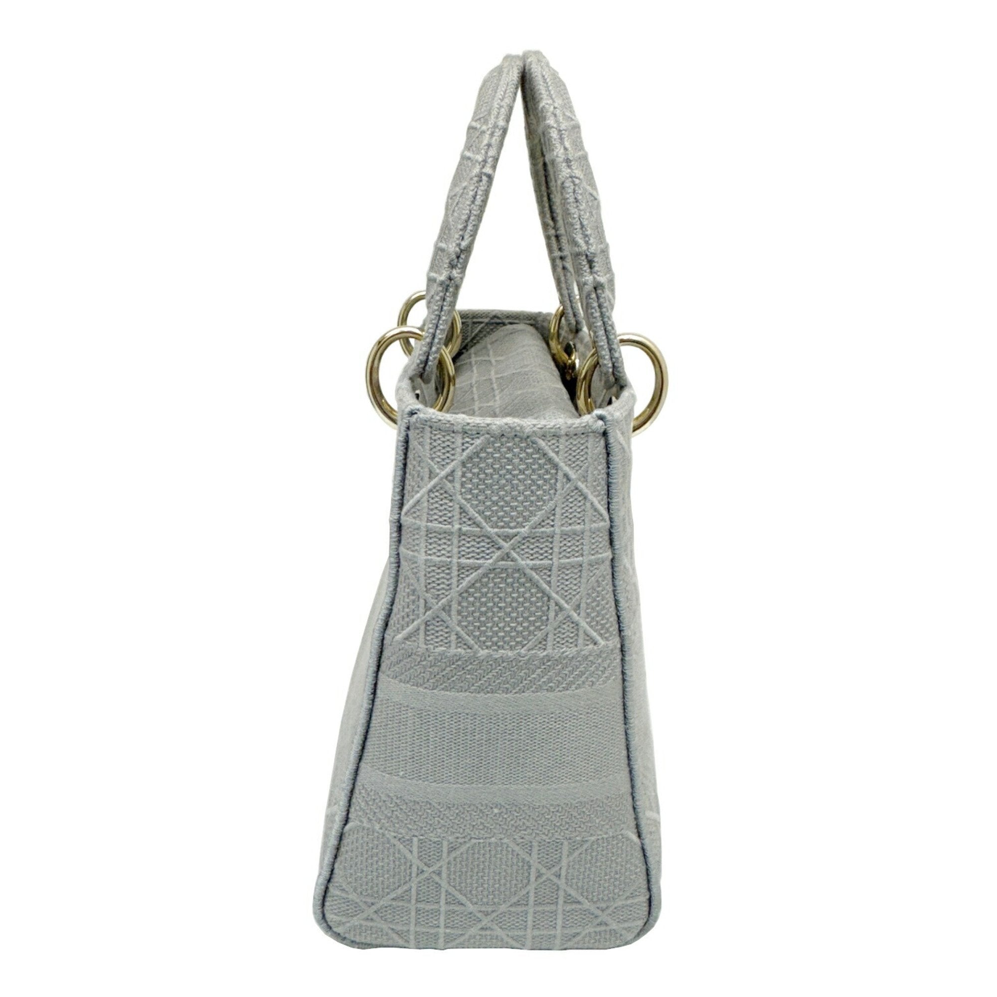 Christian Dior Gray Canvas Handbag Shoulder Bag ()