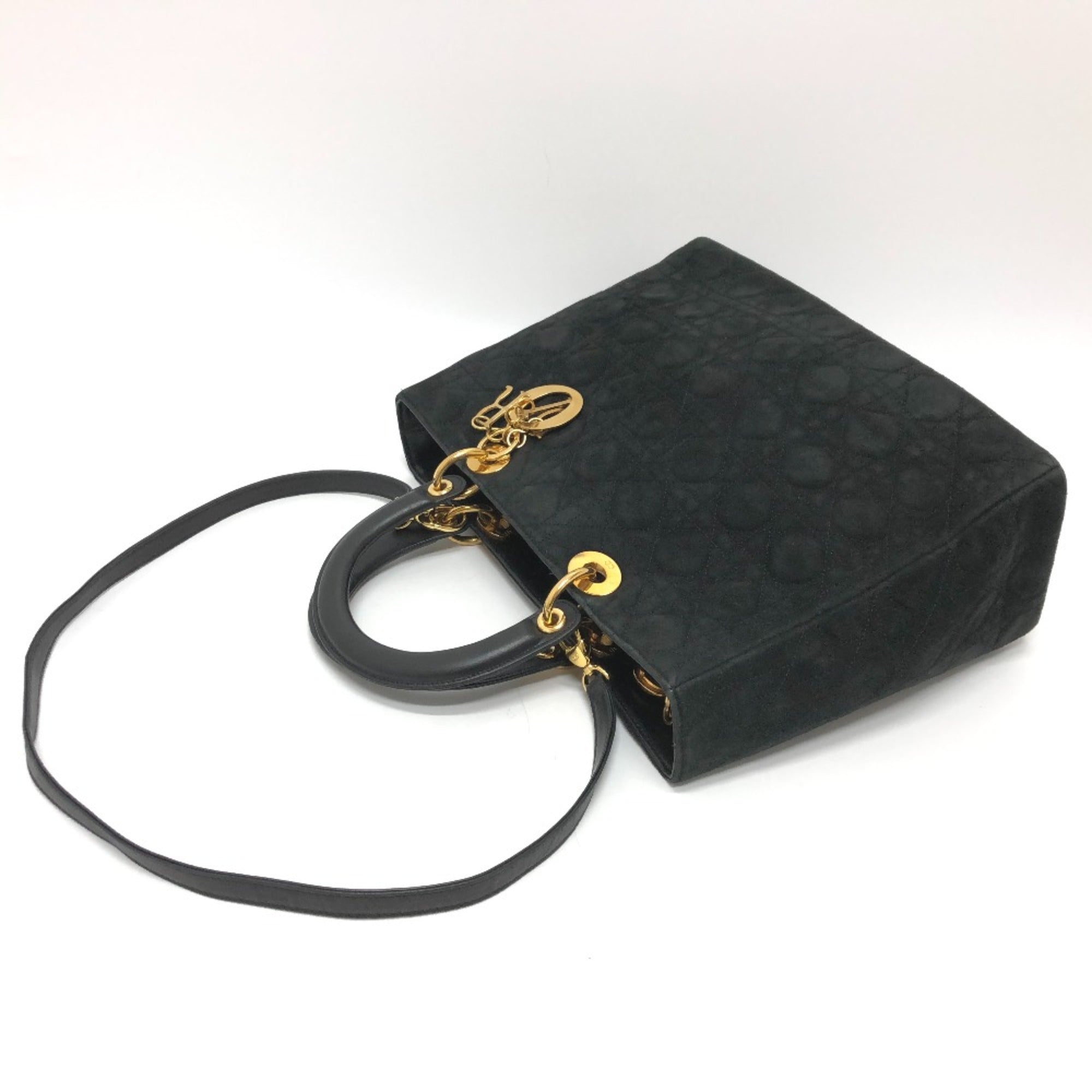Christian Dior Black Leather Handbag ()