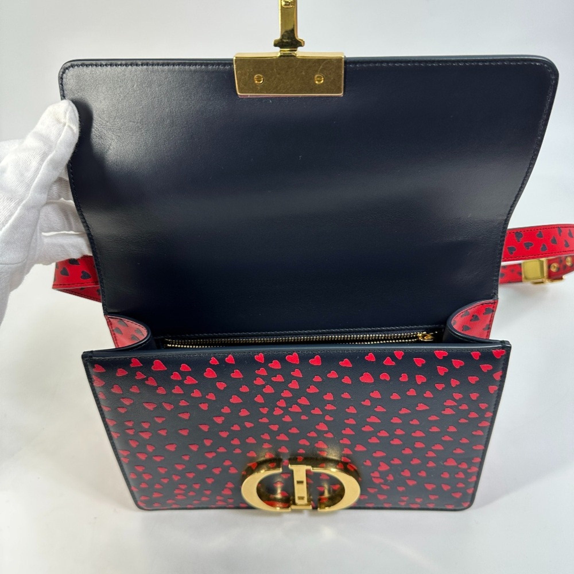 Christian Dior Black Leather Shoulder Bag ()
