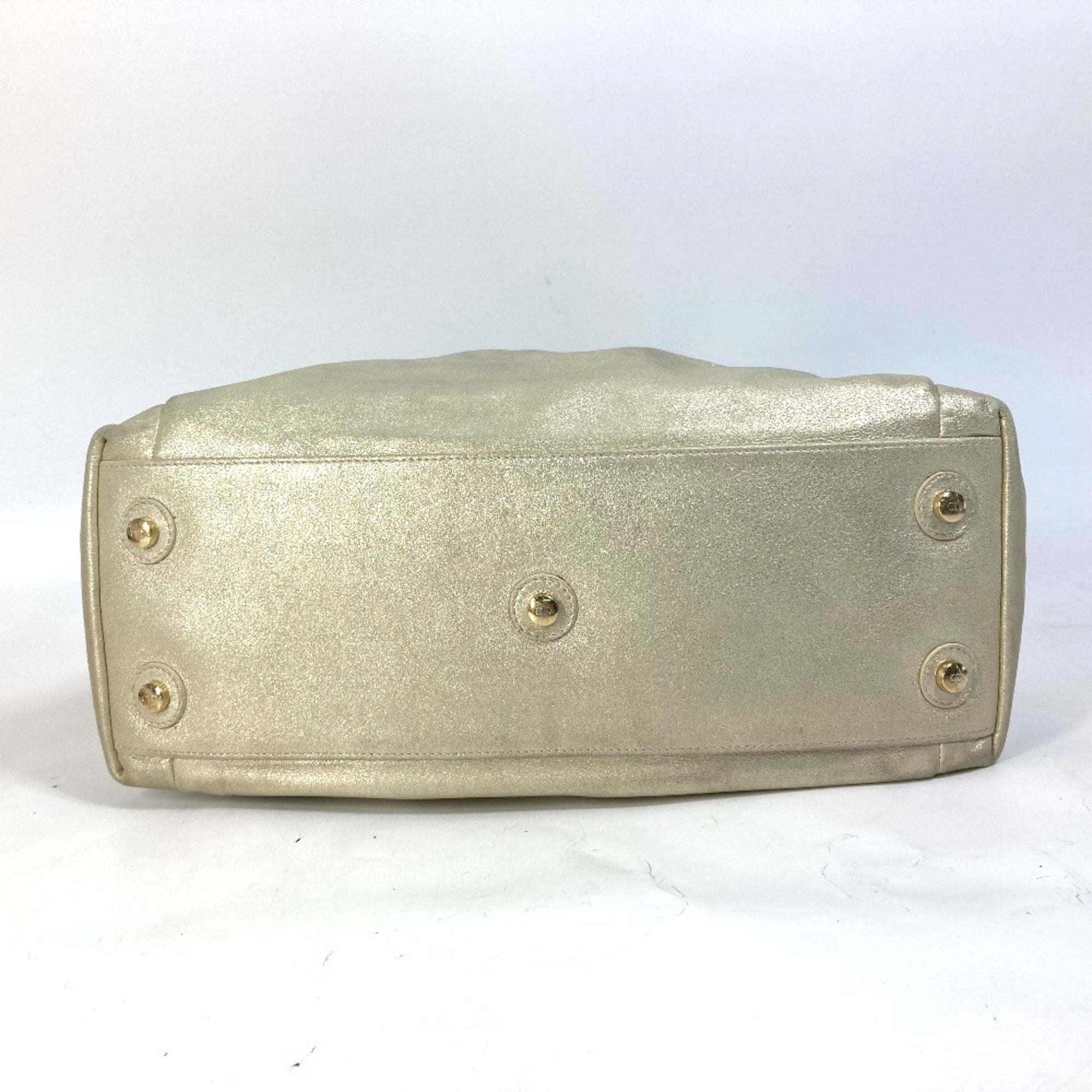 Christian Dior Gold Leather Handbag ()
