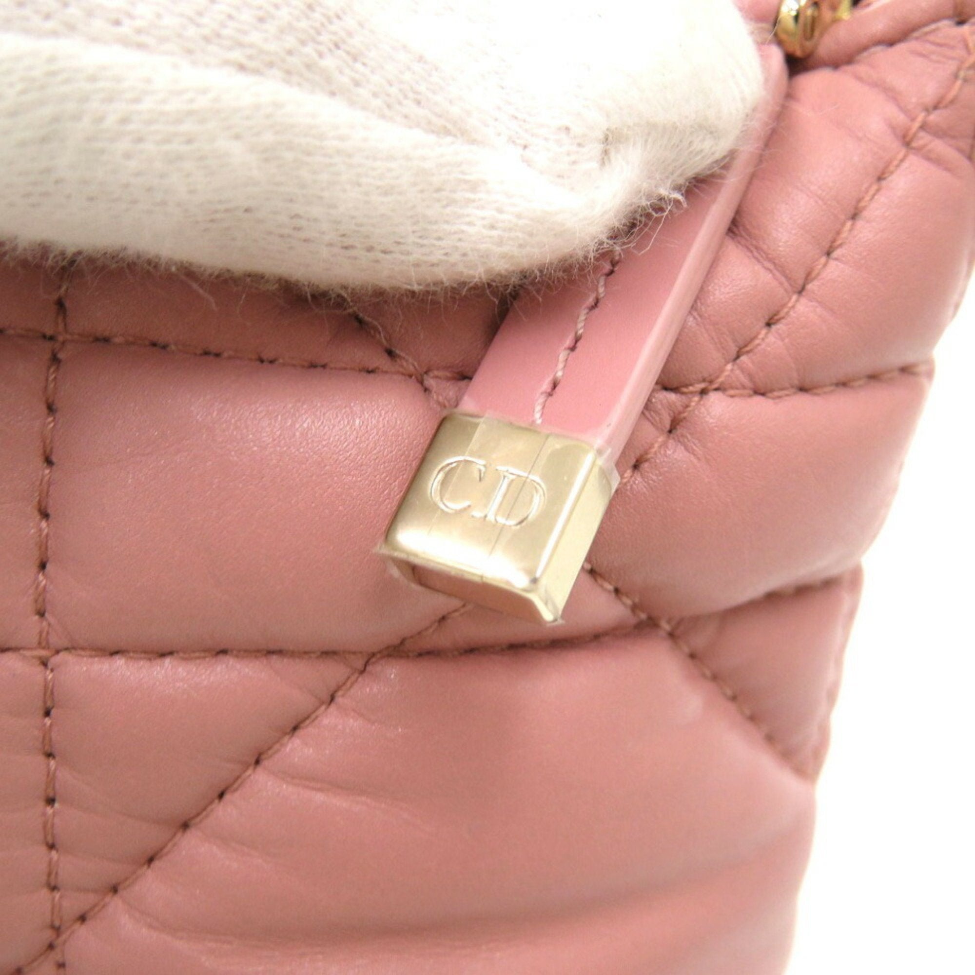 Christian Dior Pink Leather Pouch ()