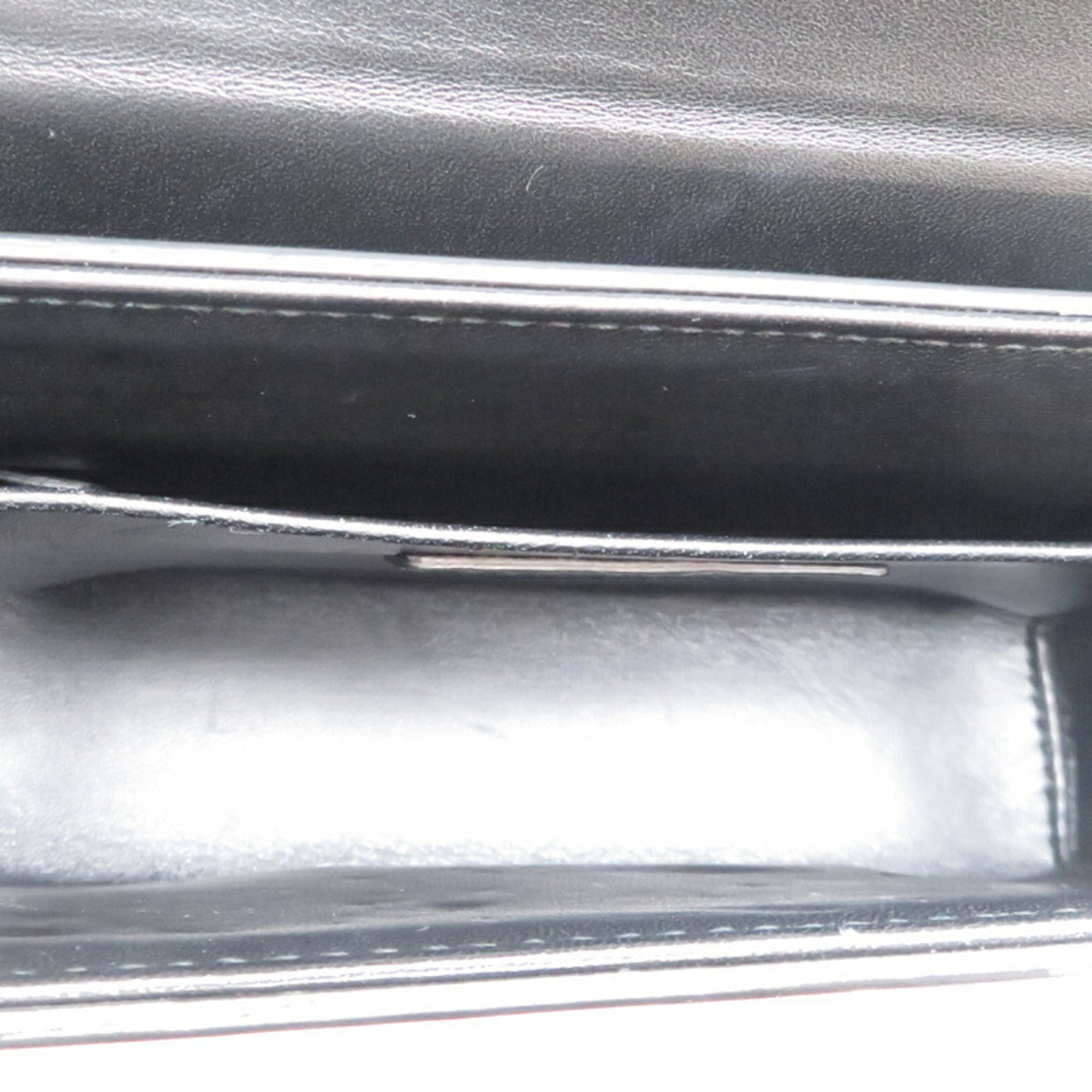 Christian Dior Black Leather Shoulder Bag ()