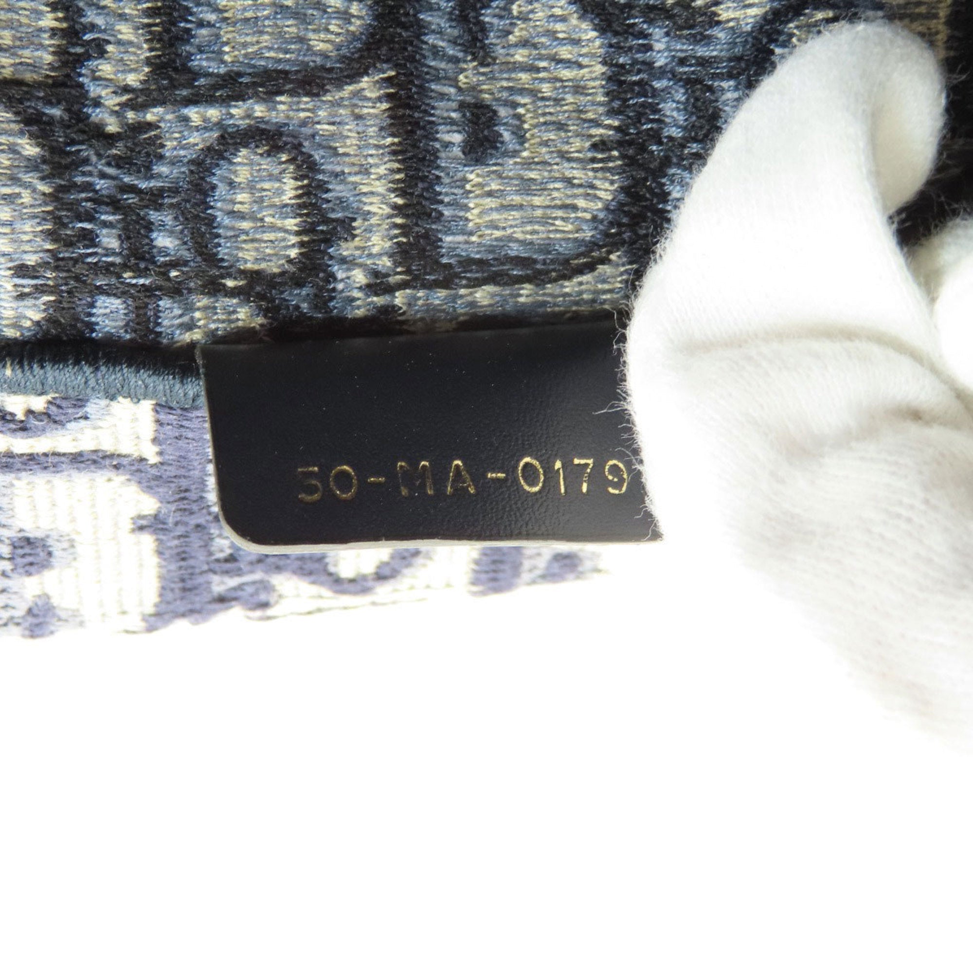 Christian Dior Navy Canvas Tote Bag ()