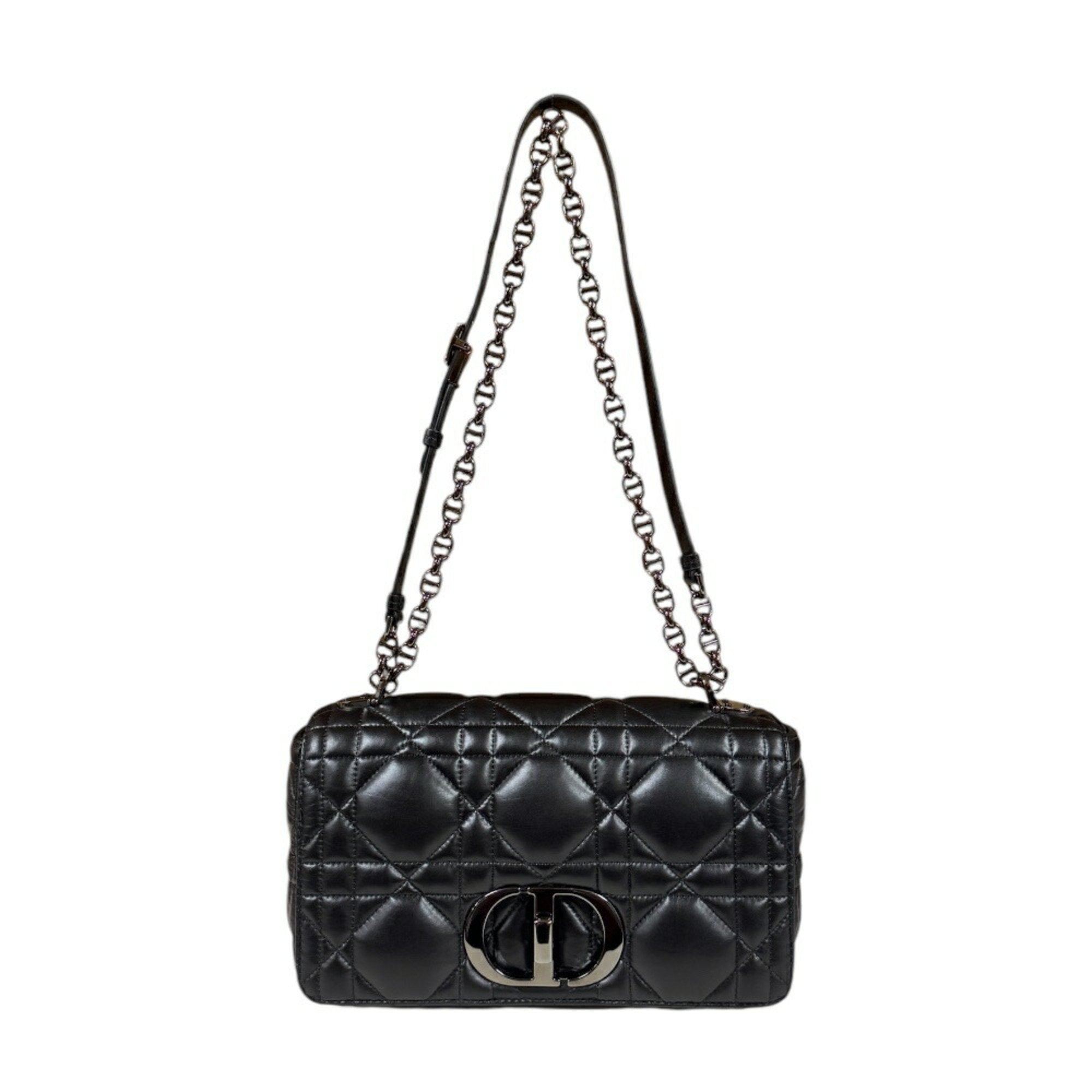 Christian Dior Black Leather Shoulder Bag ()