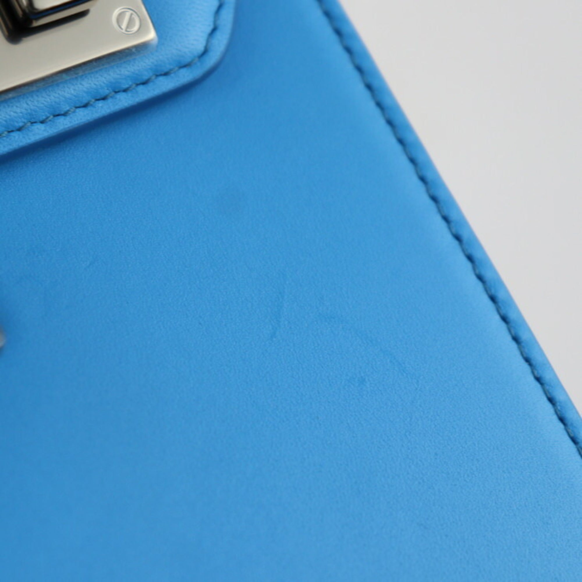 Christian Dior Blue Leather Pochette Shoulder Bag ()