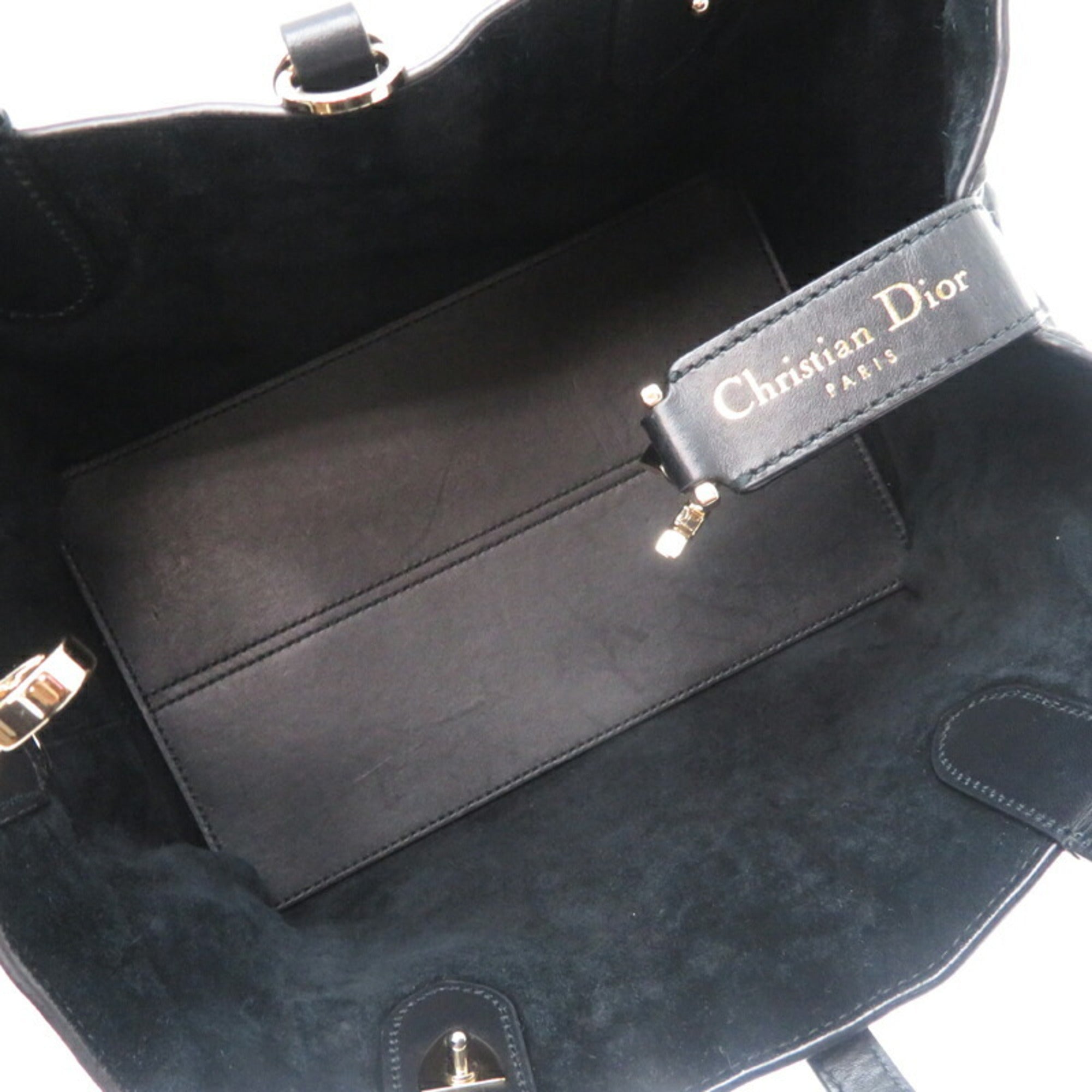 Christian Dior Black Leather Handbag ()