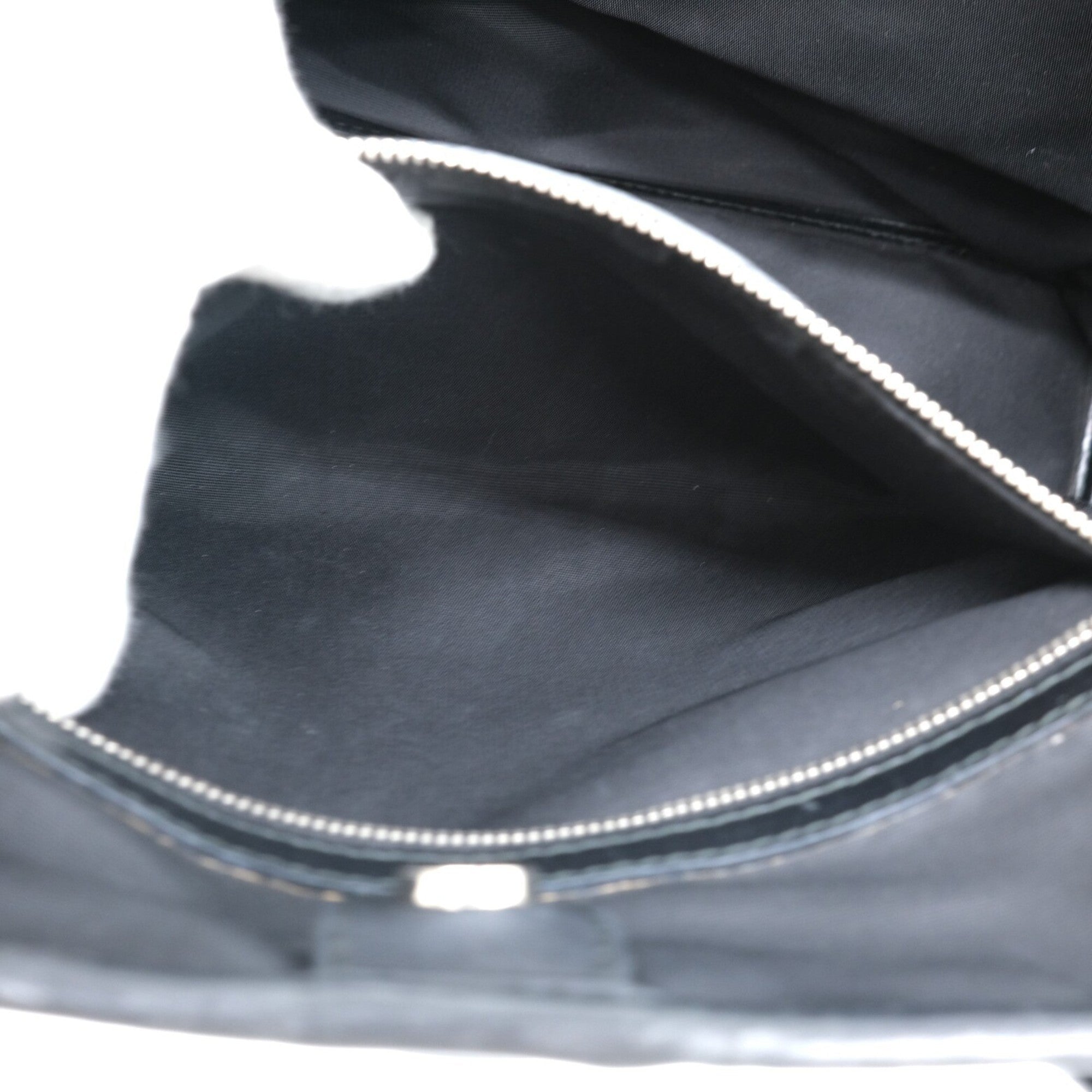 Christian Dior Black Coated Canvas Leather Tote Bag ()