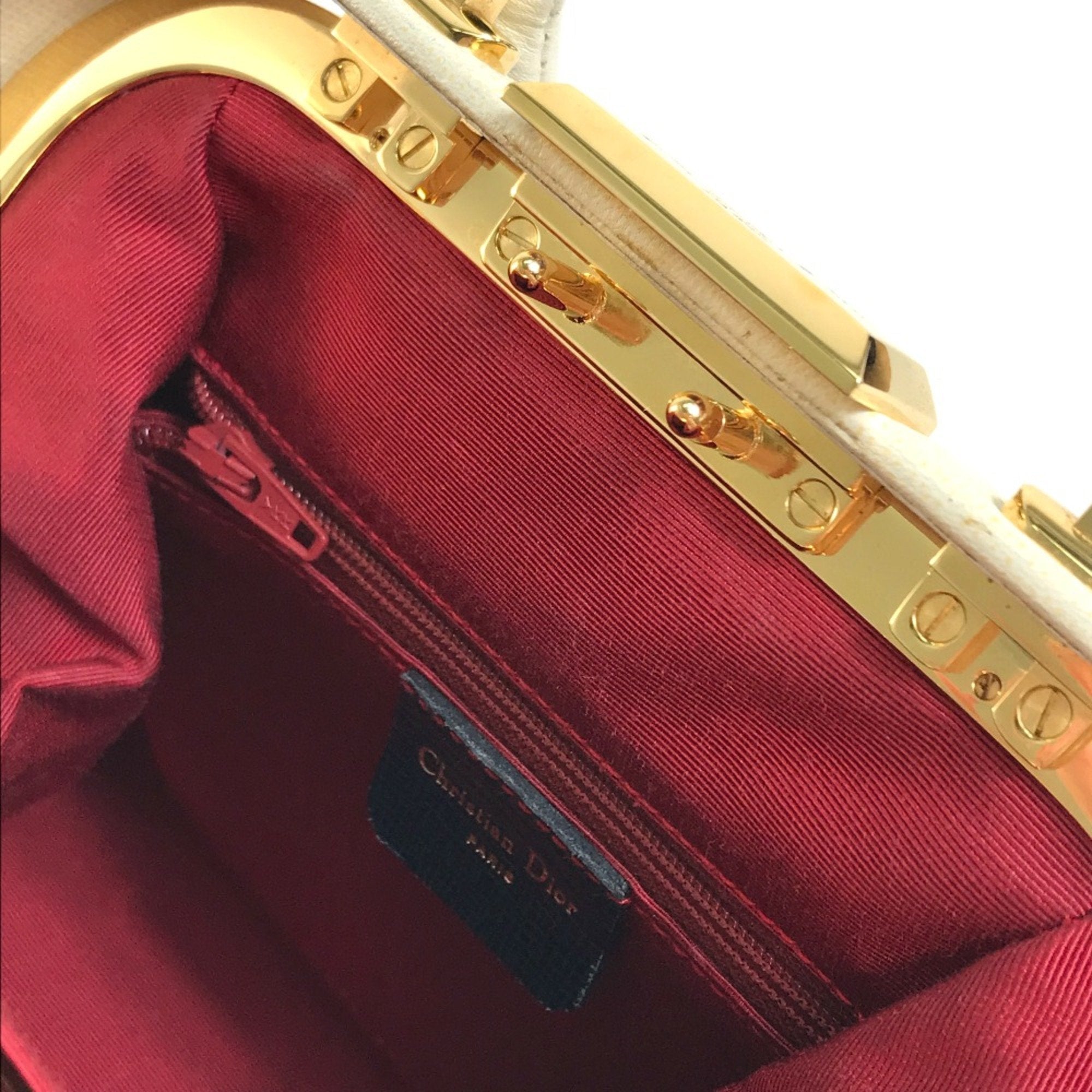 Christian Dior Navy Leather Handbag ()