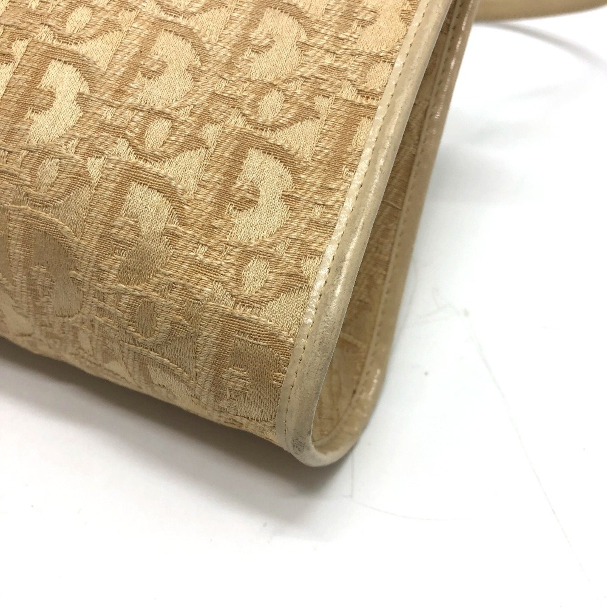 Christian Dior Beige Cloth Shoulder Bag ()