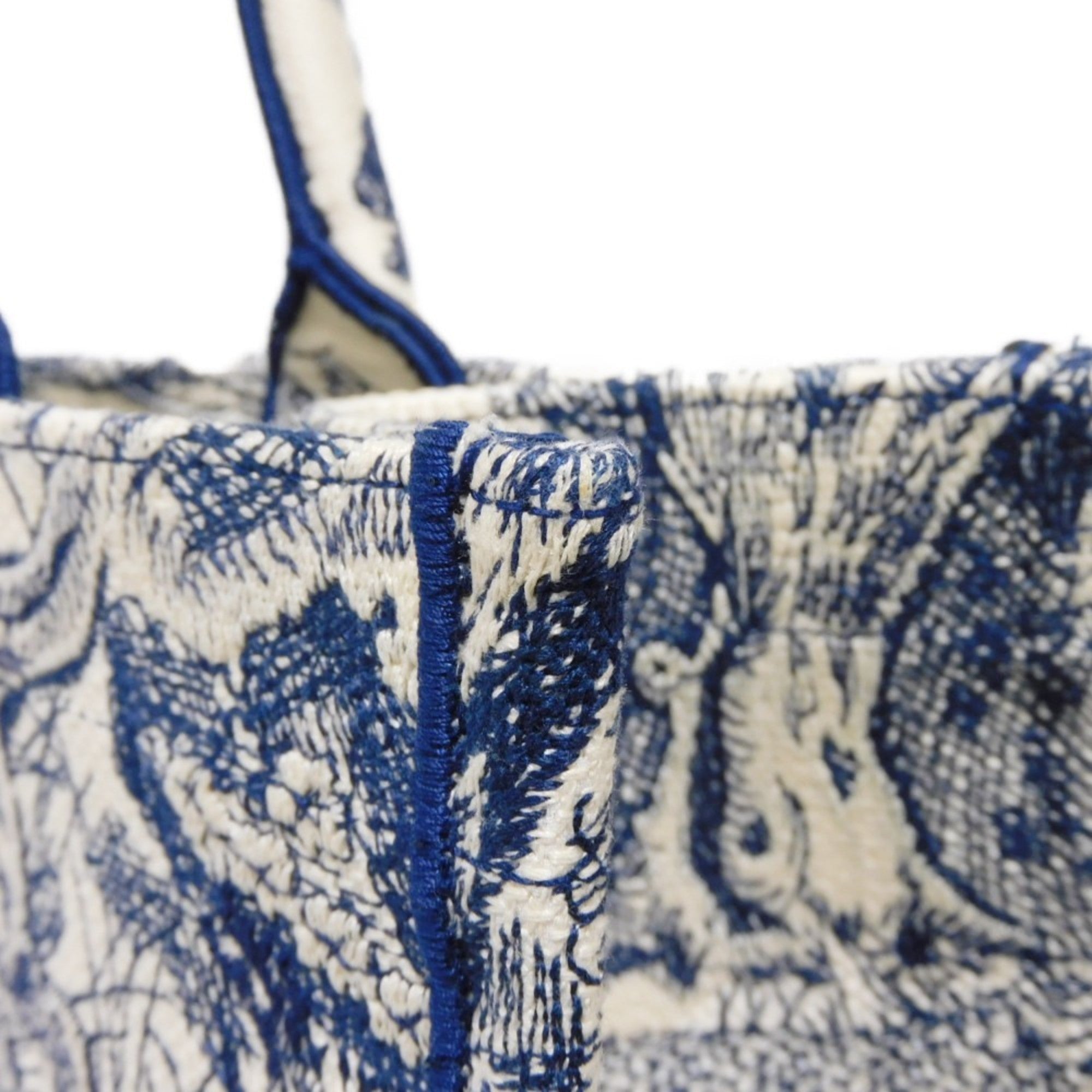 Christian Dior Blue Cotton Tote Bag ()