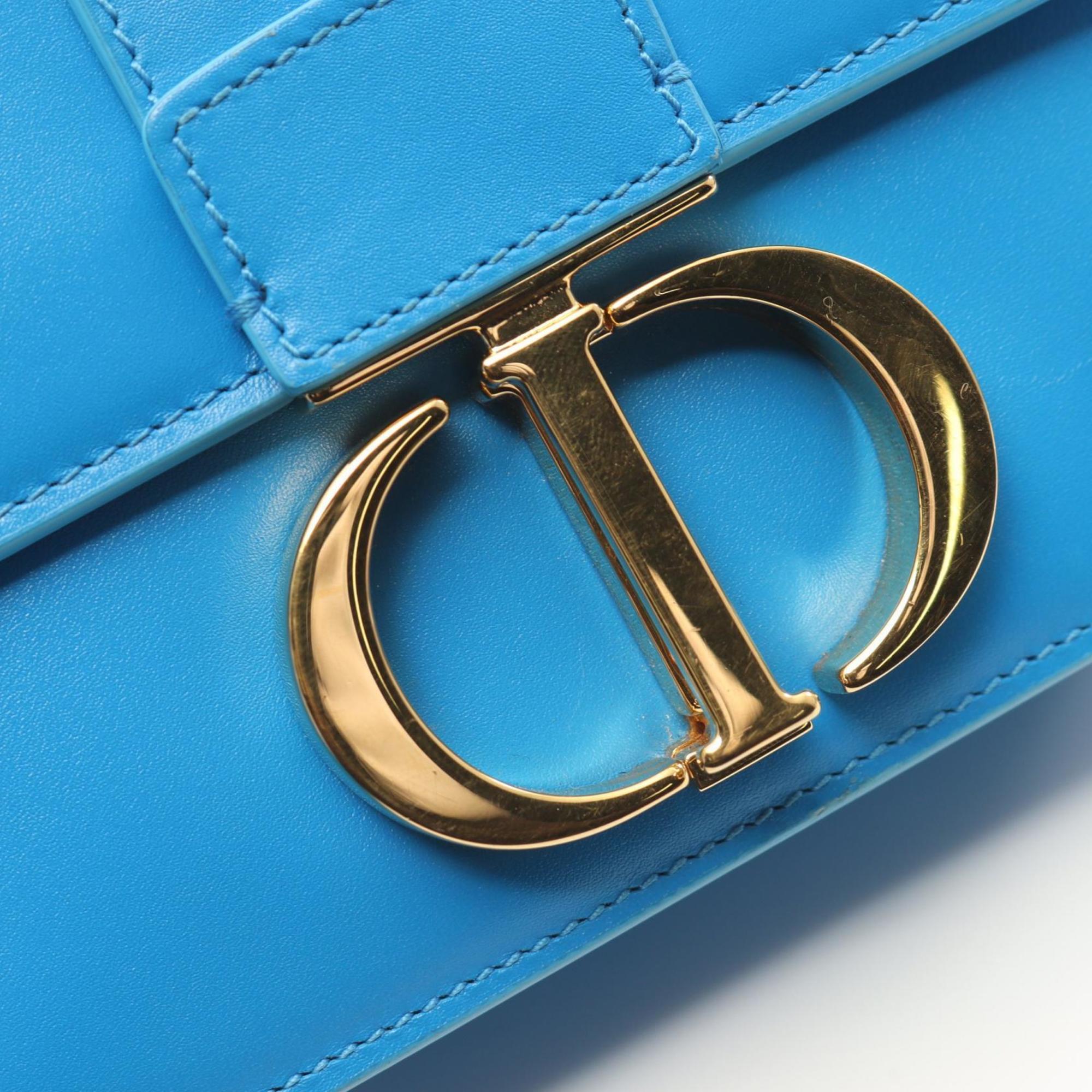 Christian Dior Blue Leather Shoulder Bag ()