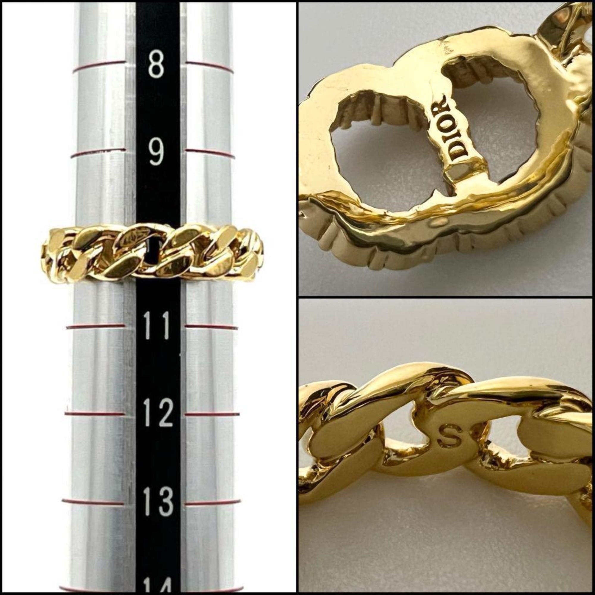Christian Dior Gold Metal Band Ring ()