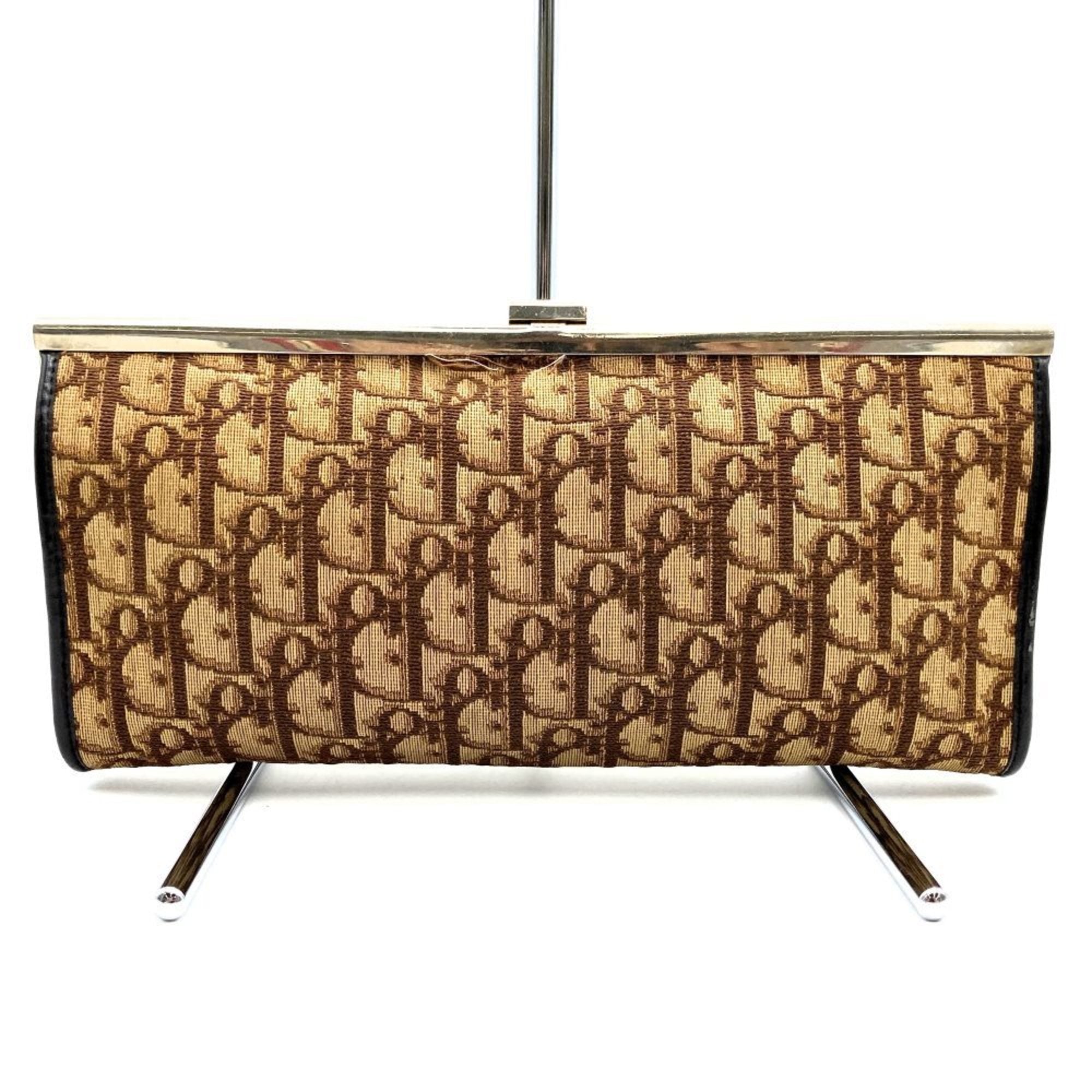 Christian Dior Brown Canvas Clutch Bag ()