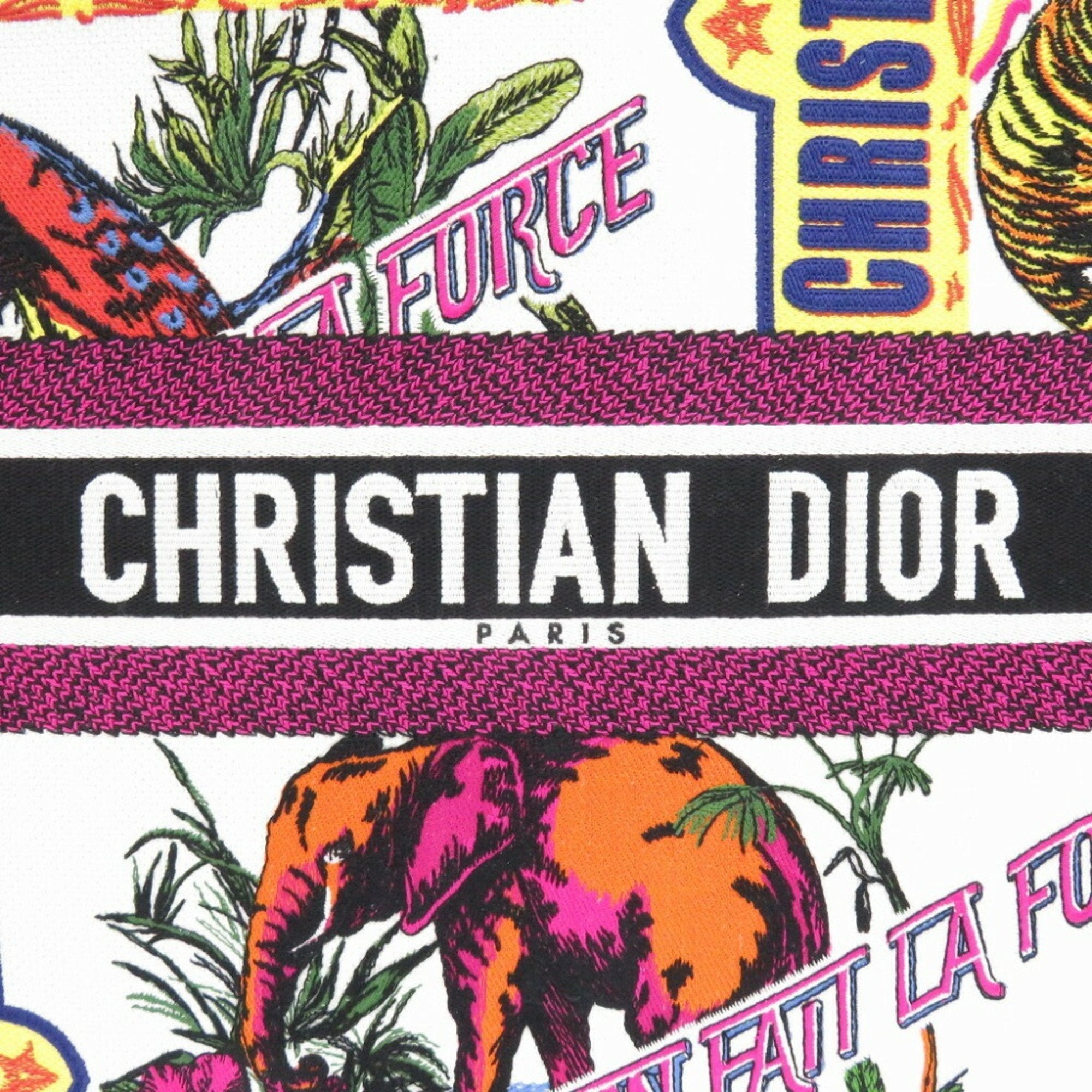Christian Dior White Canvas Tote Bag ()