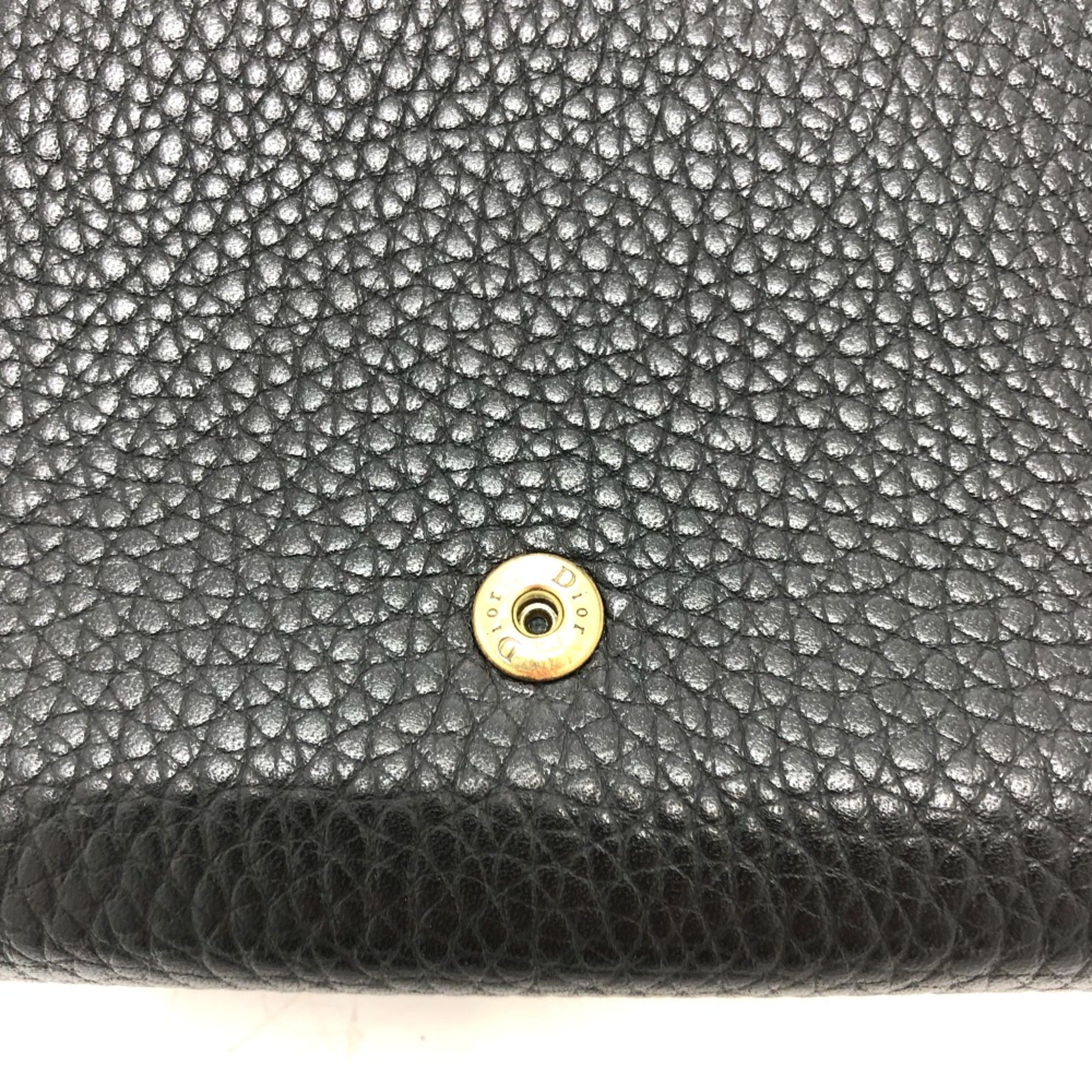 Christian Dior Black Leather Shoulder Bag ()