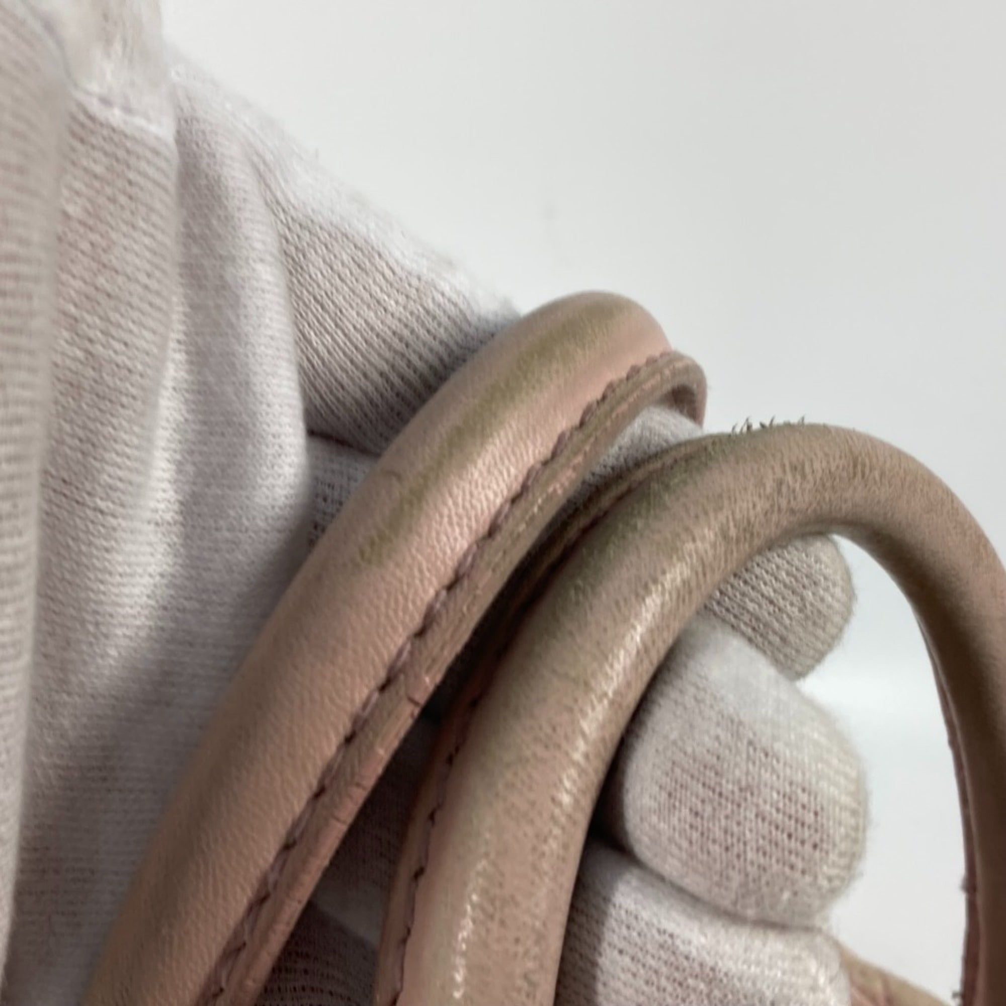 Christian Dior Pink Leather Handbag Shoulder Bag Tote Bag ()