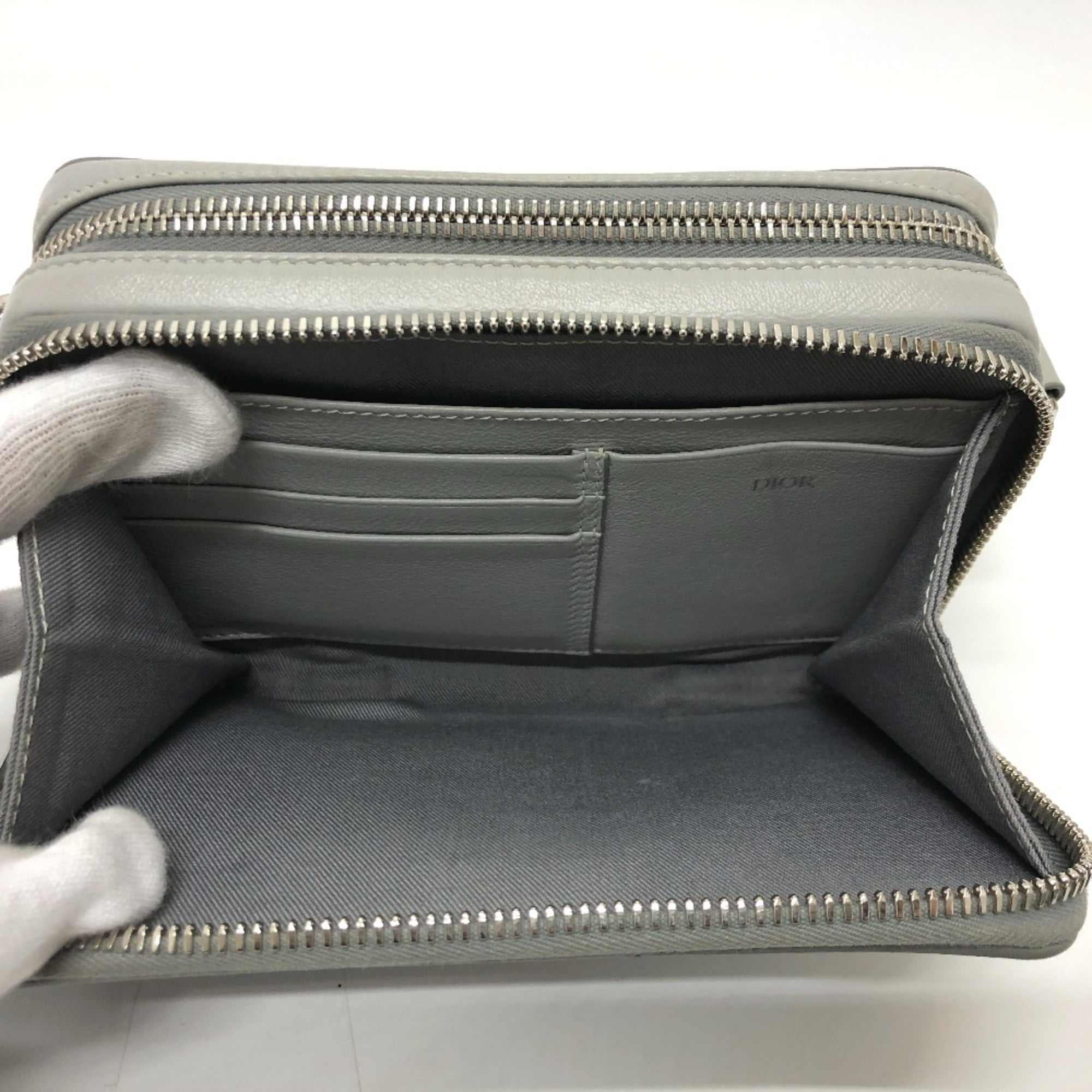 Christian Dior Gray Cloth Shoulder Bag ()