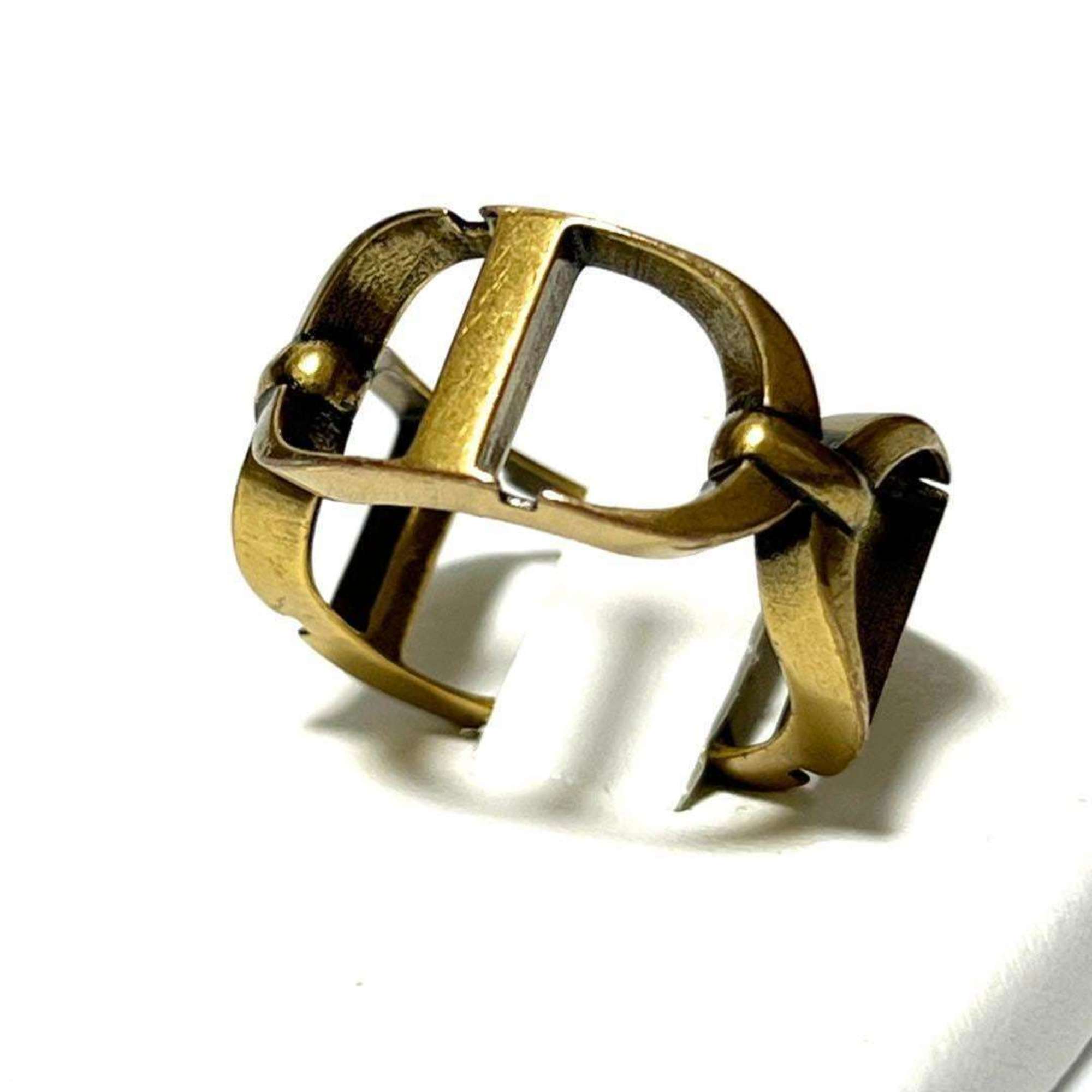 Christian Dior Gold Metal Band Ring ()