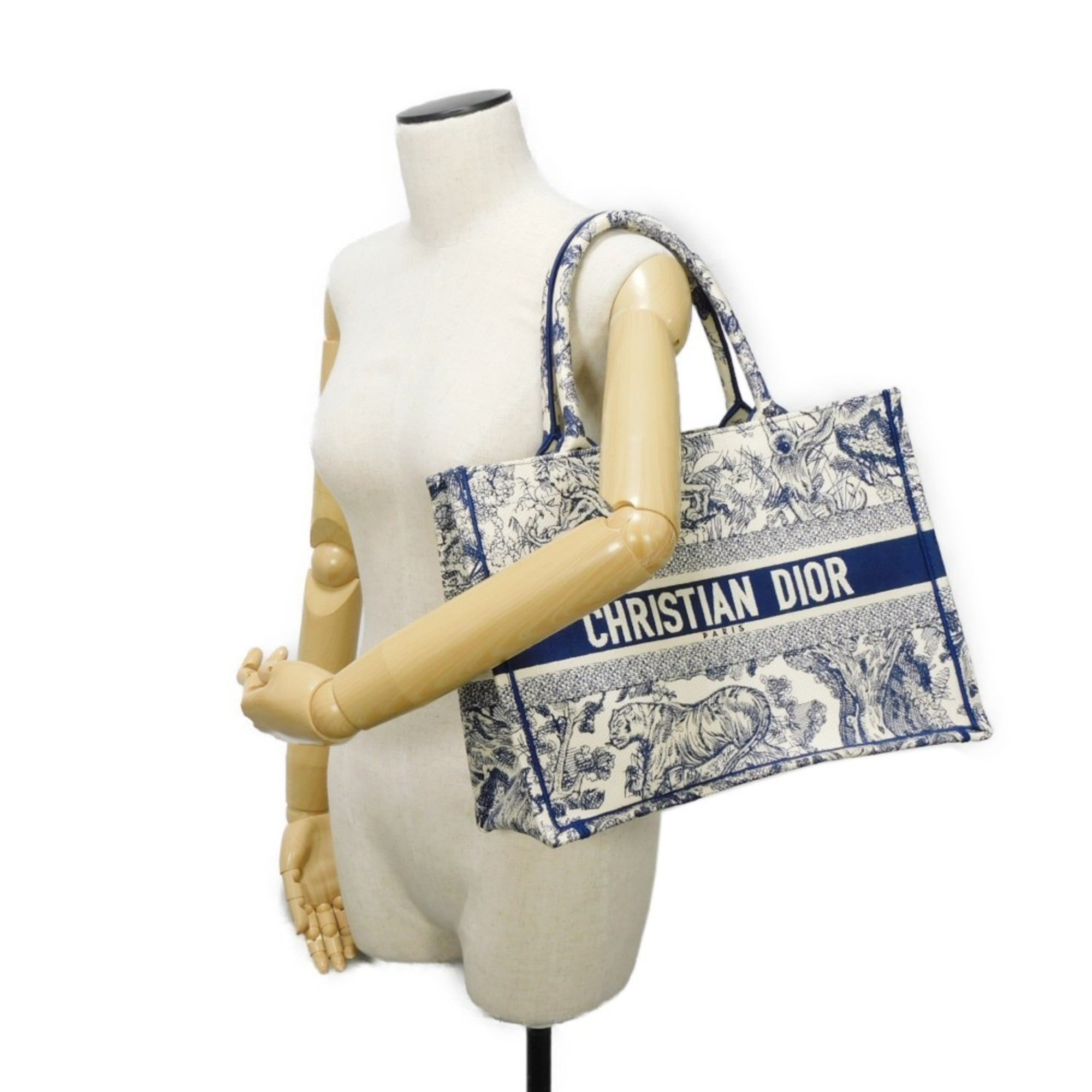 Christian Dior Blue Cotton Tote Bag ()