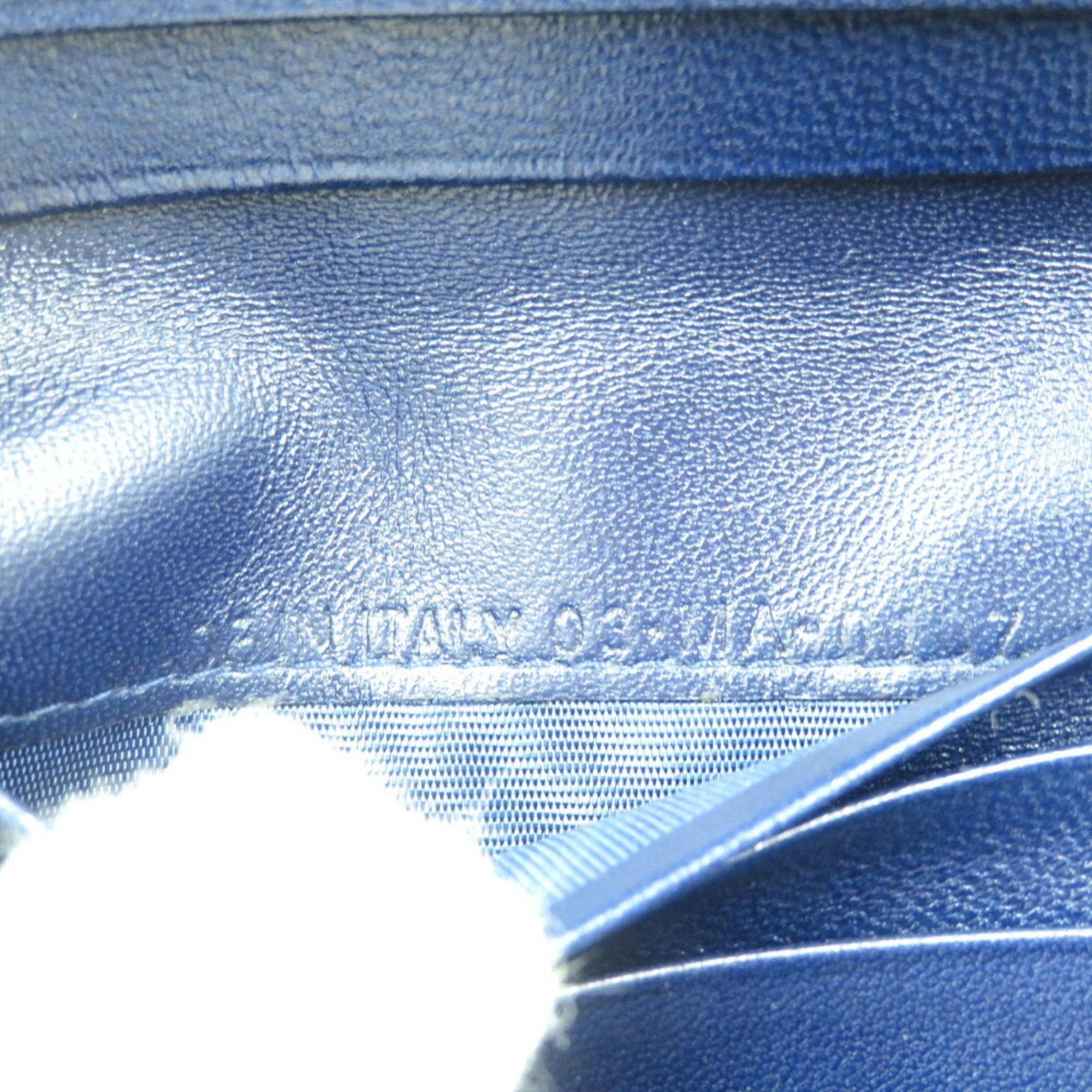 Christian Dior Navy Leather Wallet (Bi-Fold) ()