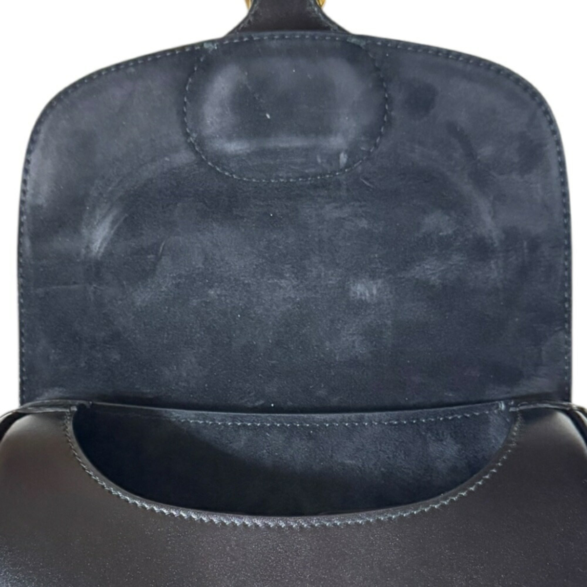 Christian Dior Black Leather Shoulder Bag ()