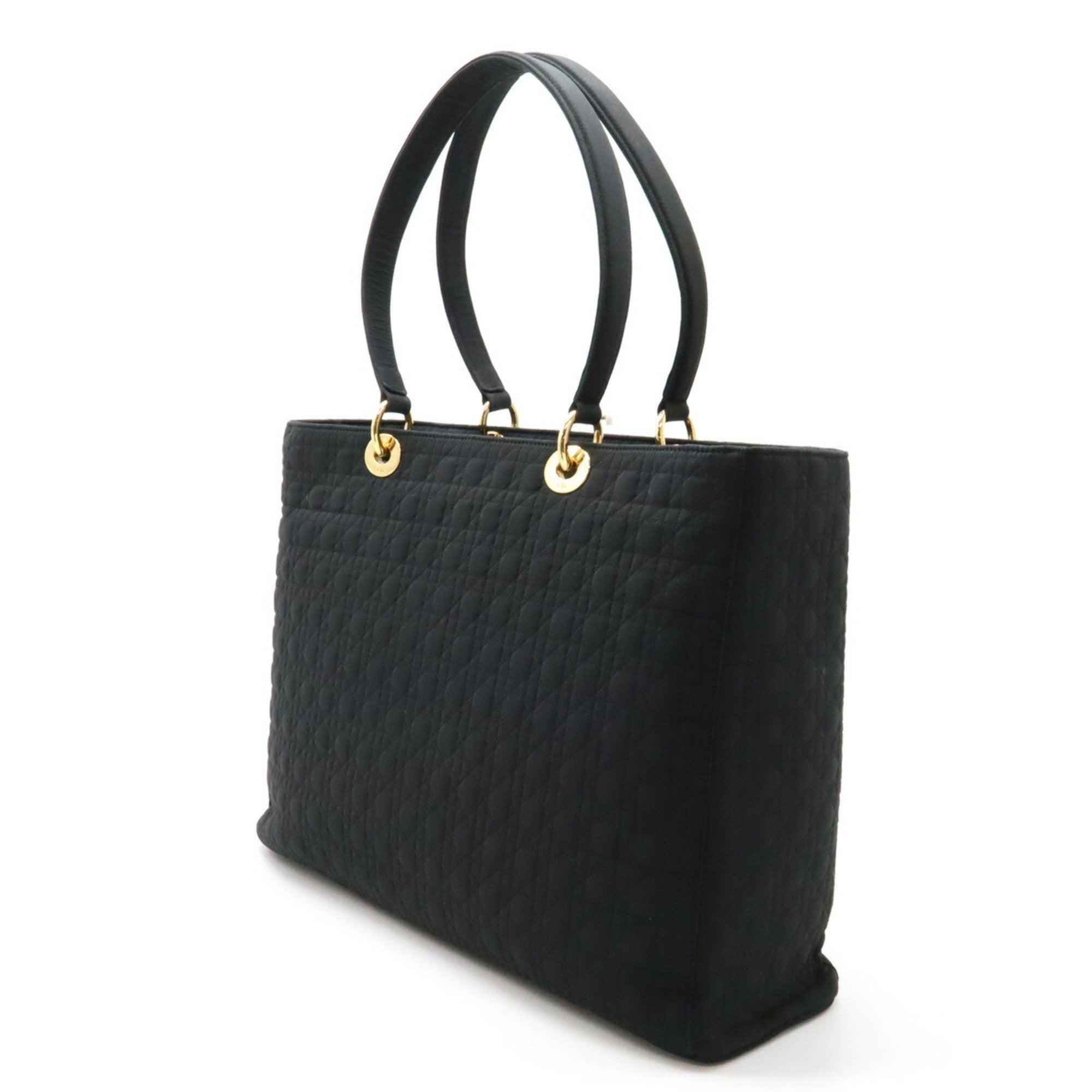Christian Dior Lady Dior Black Nylon Tote Bag ()