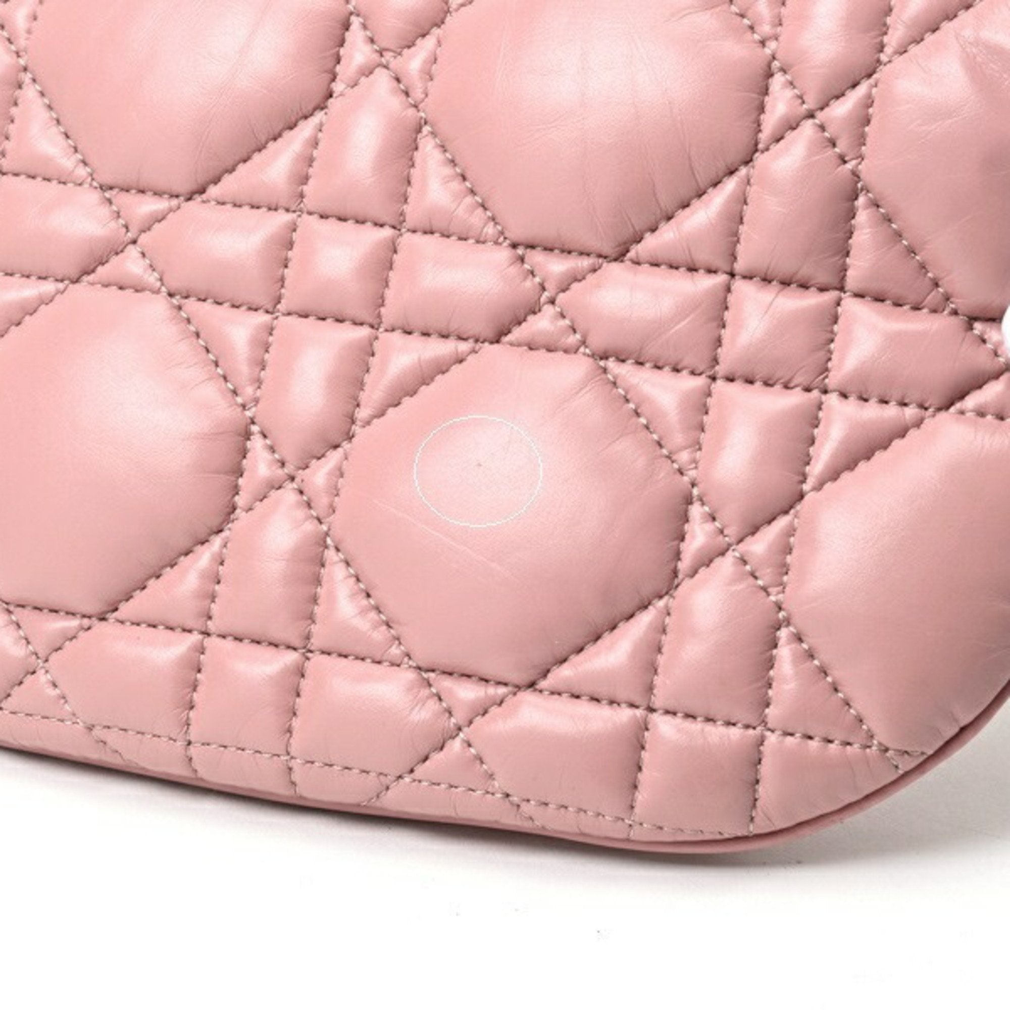 Christian Dior Pink Leather Shoulder Bag ()