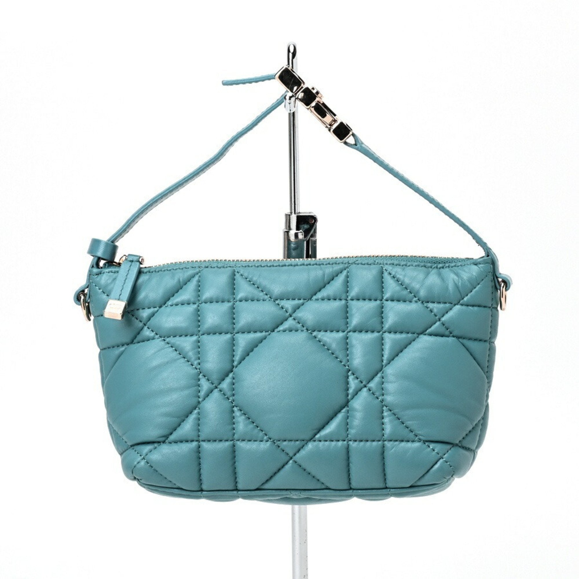 Christian Dior Blue Leather Handbag ()