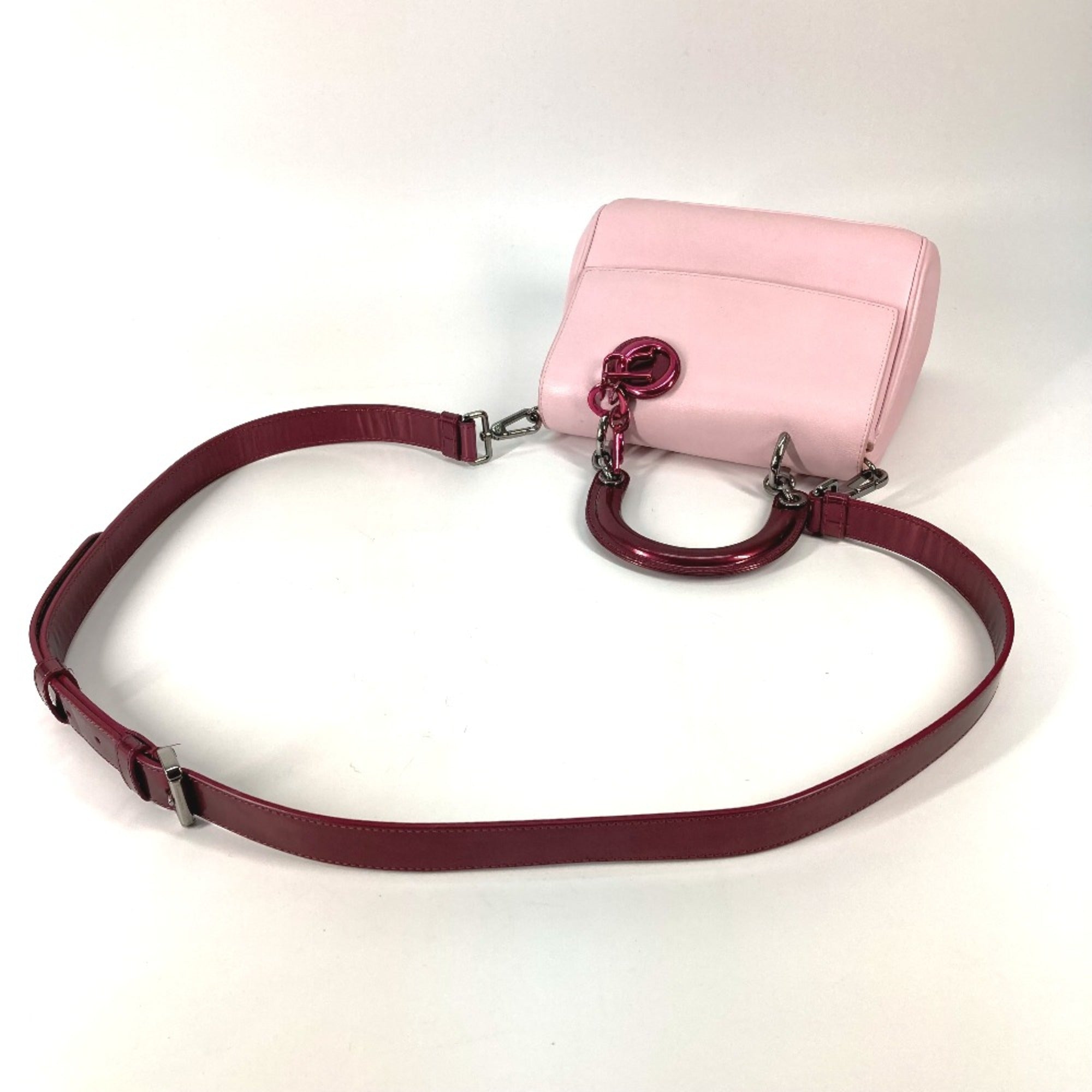 Christian Dior Pink Leather Handbag ()