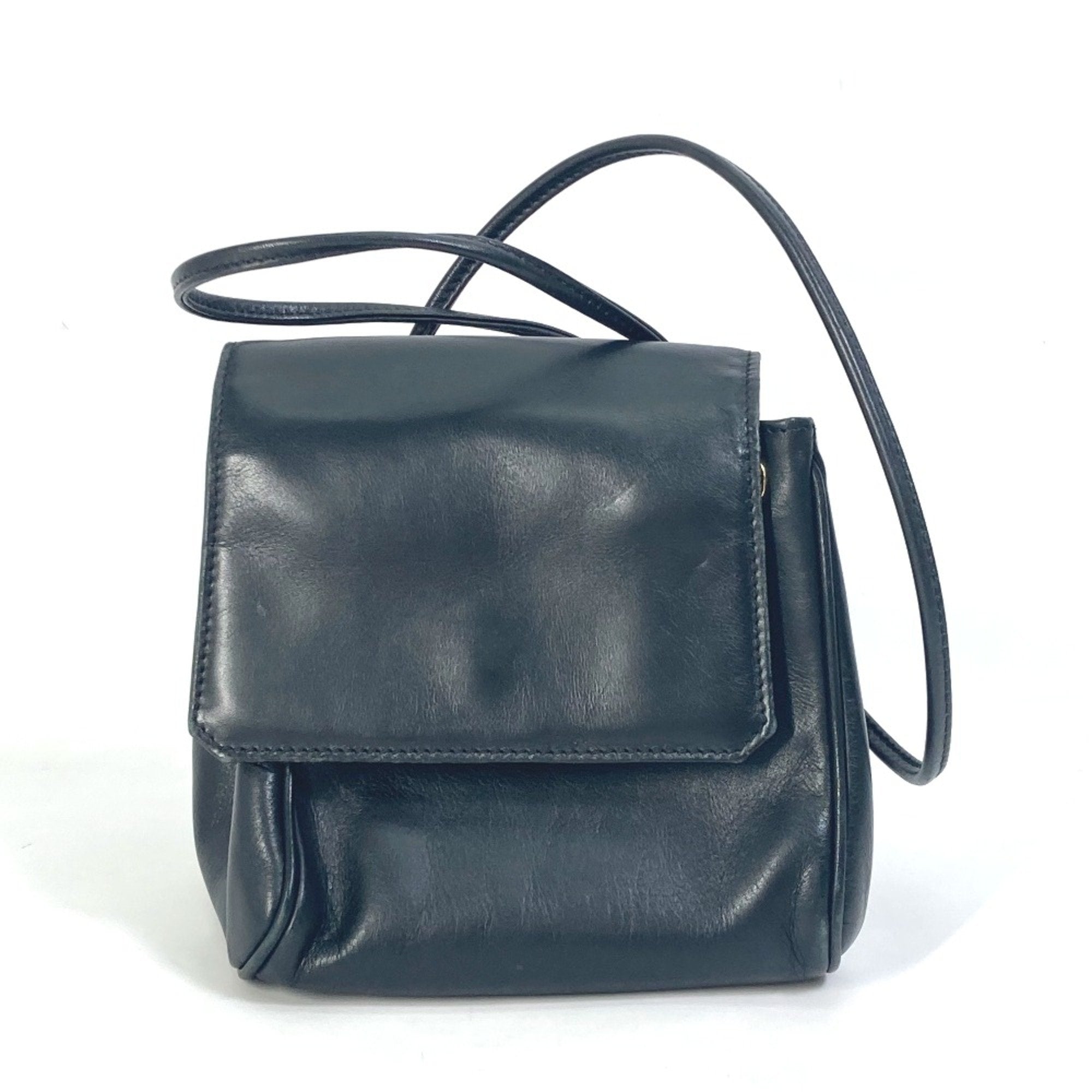 Christian Dior Black Leather Shoulder Bag ()
