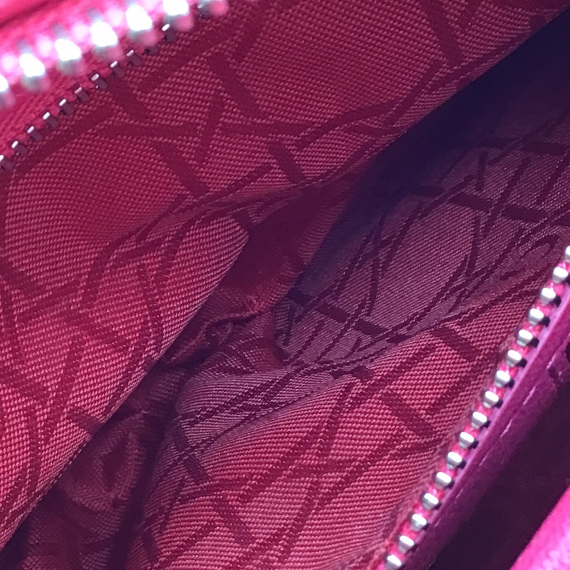 Christian Dior Pink Leather Handbag Shoulder Bag ()
