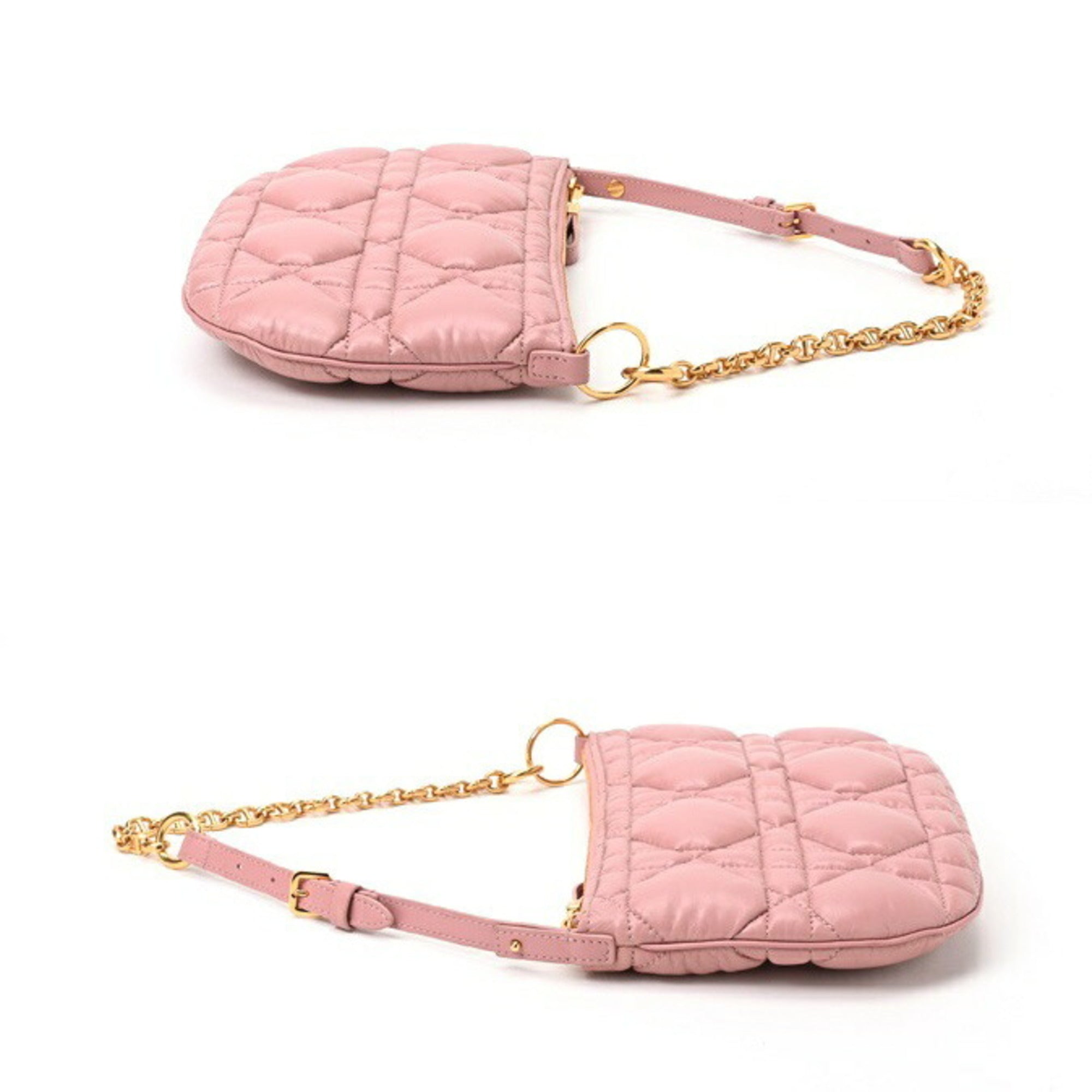 Christian Dior Pink Leather Shoulder Bag ()