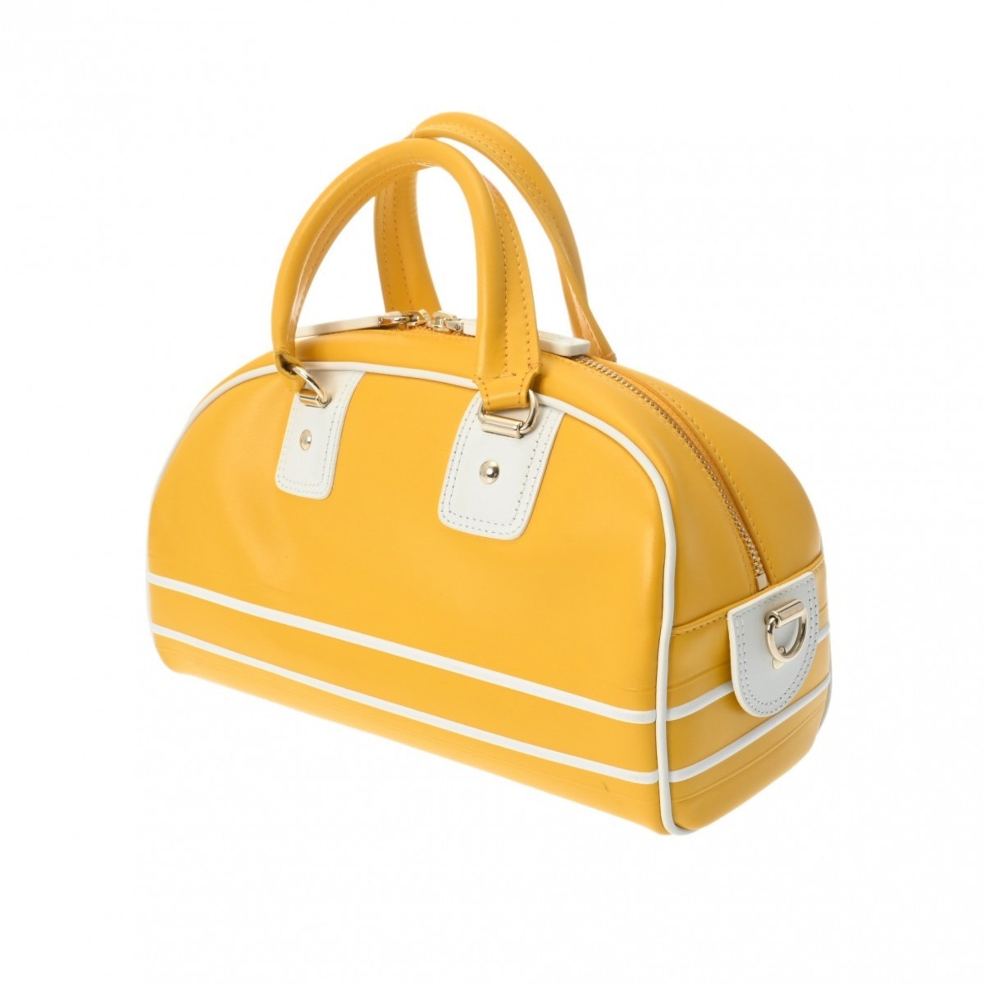 Christian Dior Yellow Leather Handbag ()