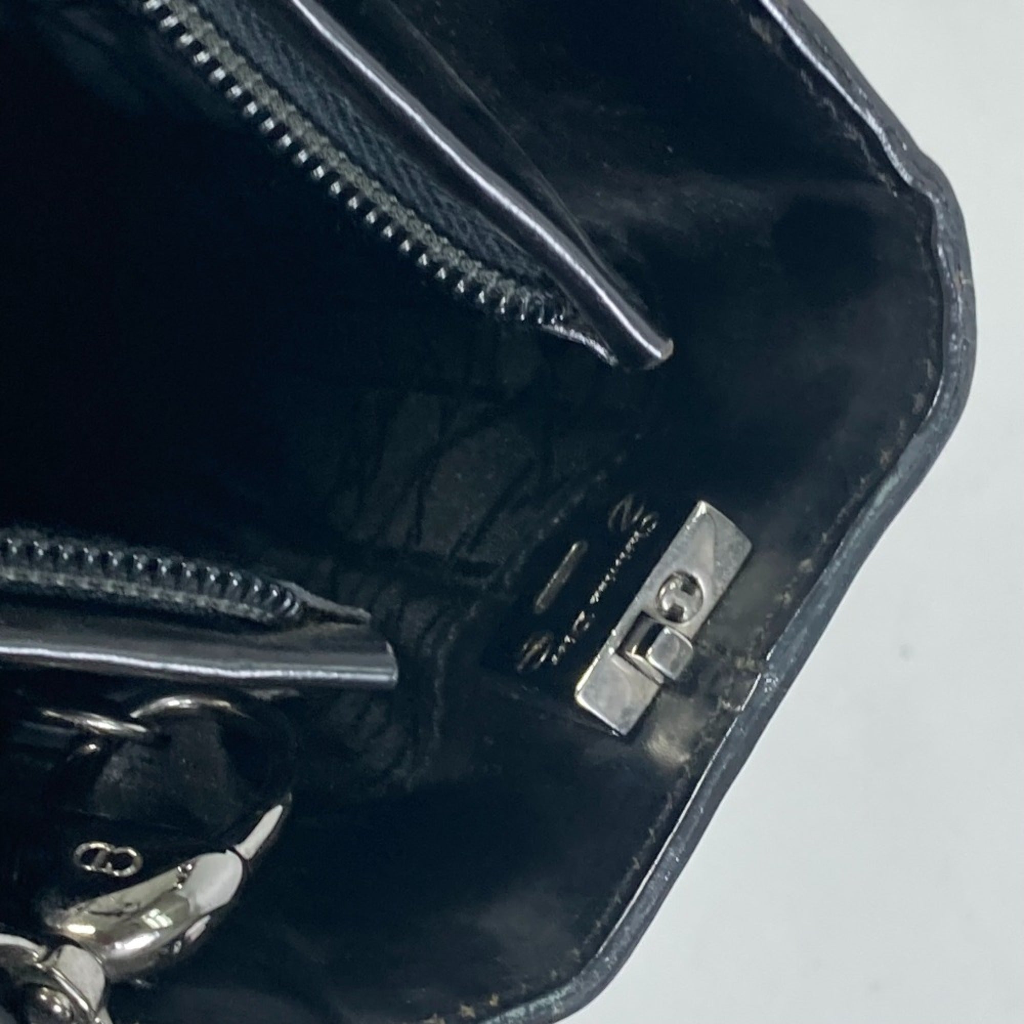 Christian Dior Black Leather Handbag ()