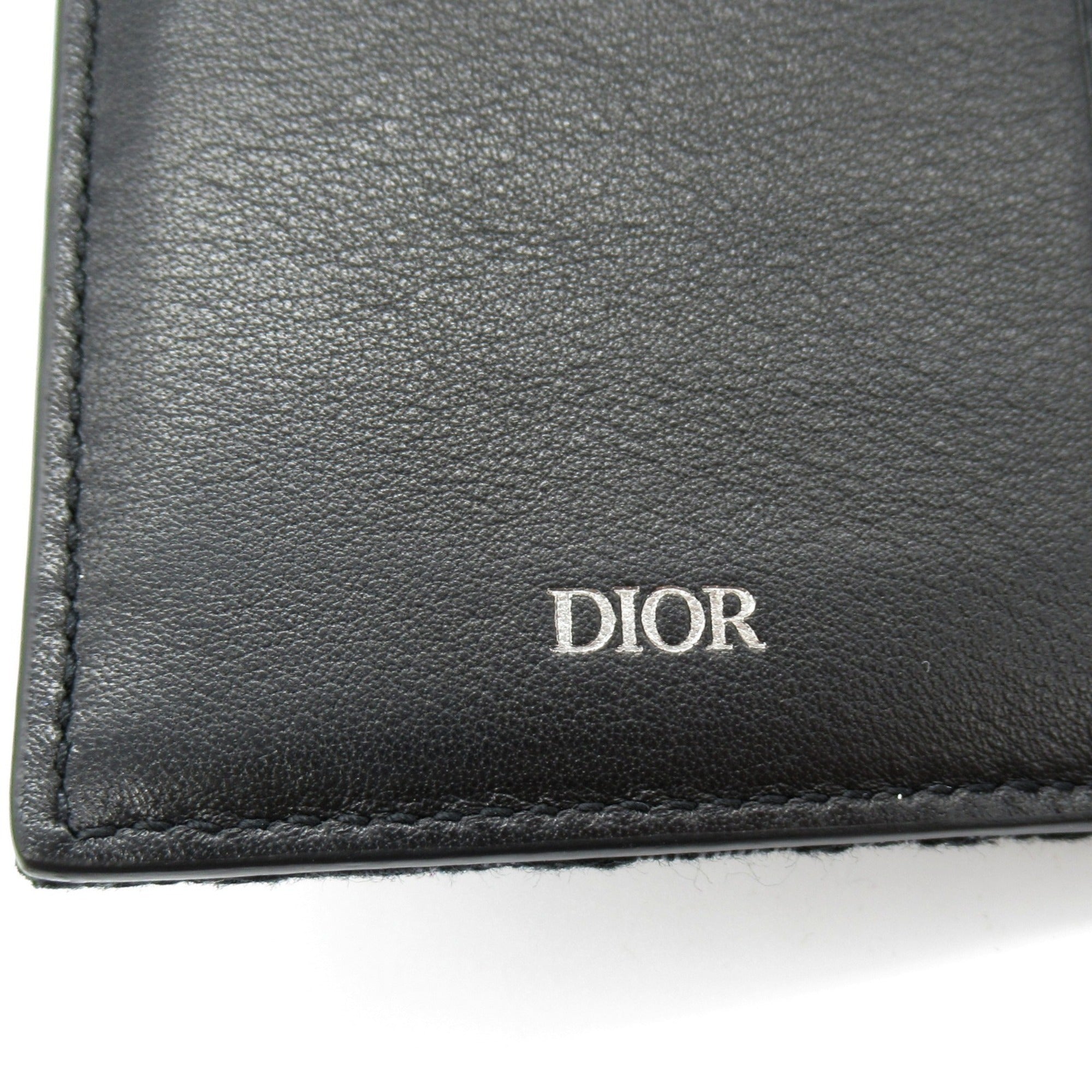 Christian Dior Black Jacquard Long Wallet (Bi-Fold) ()