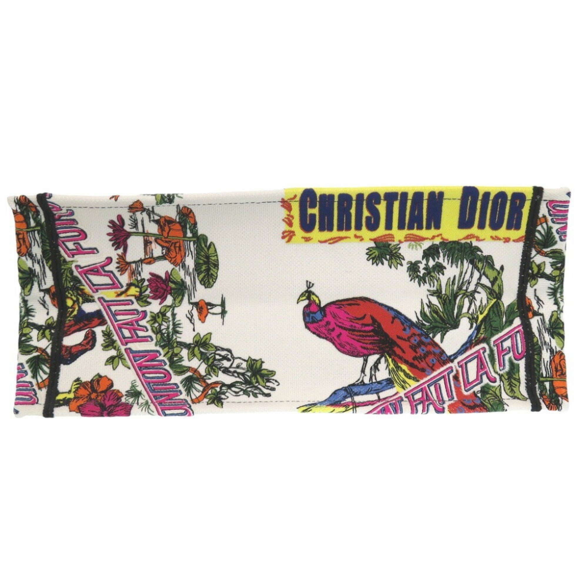 Christian Dior White Canvas Tote Bag ()