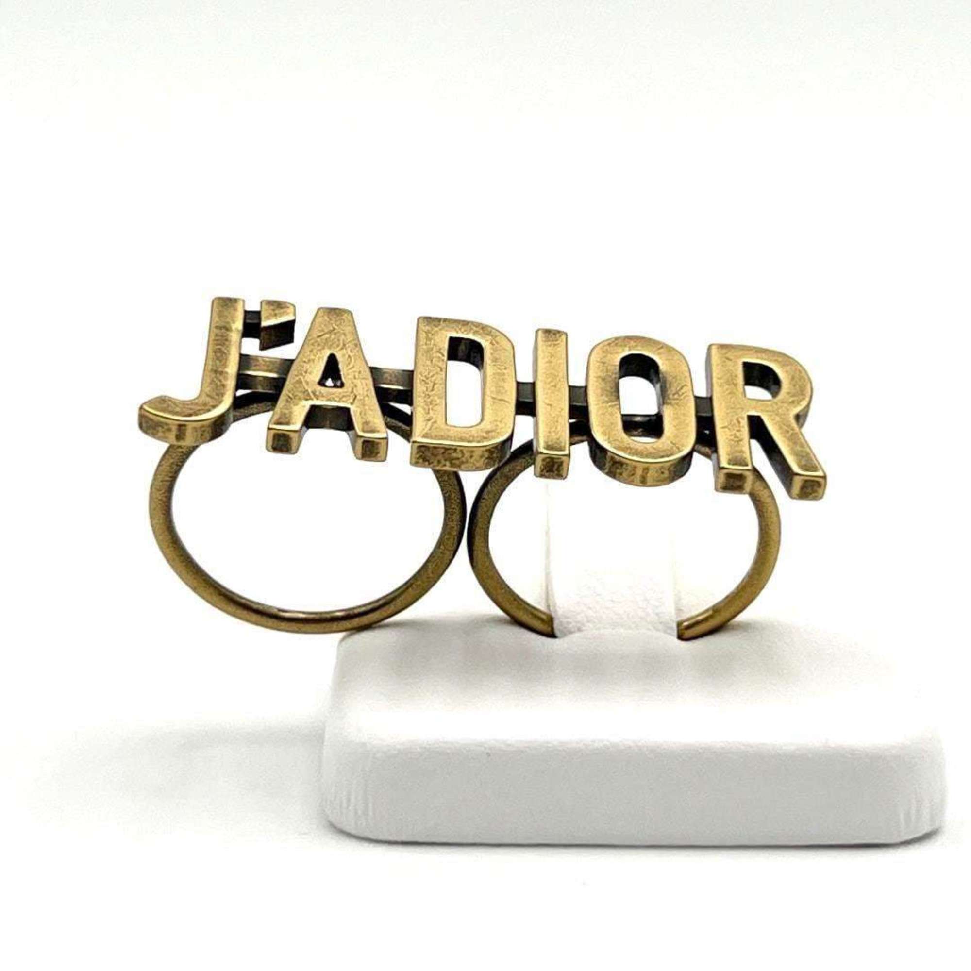 Christian Dior Gold Metal Band Ring ()