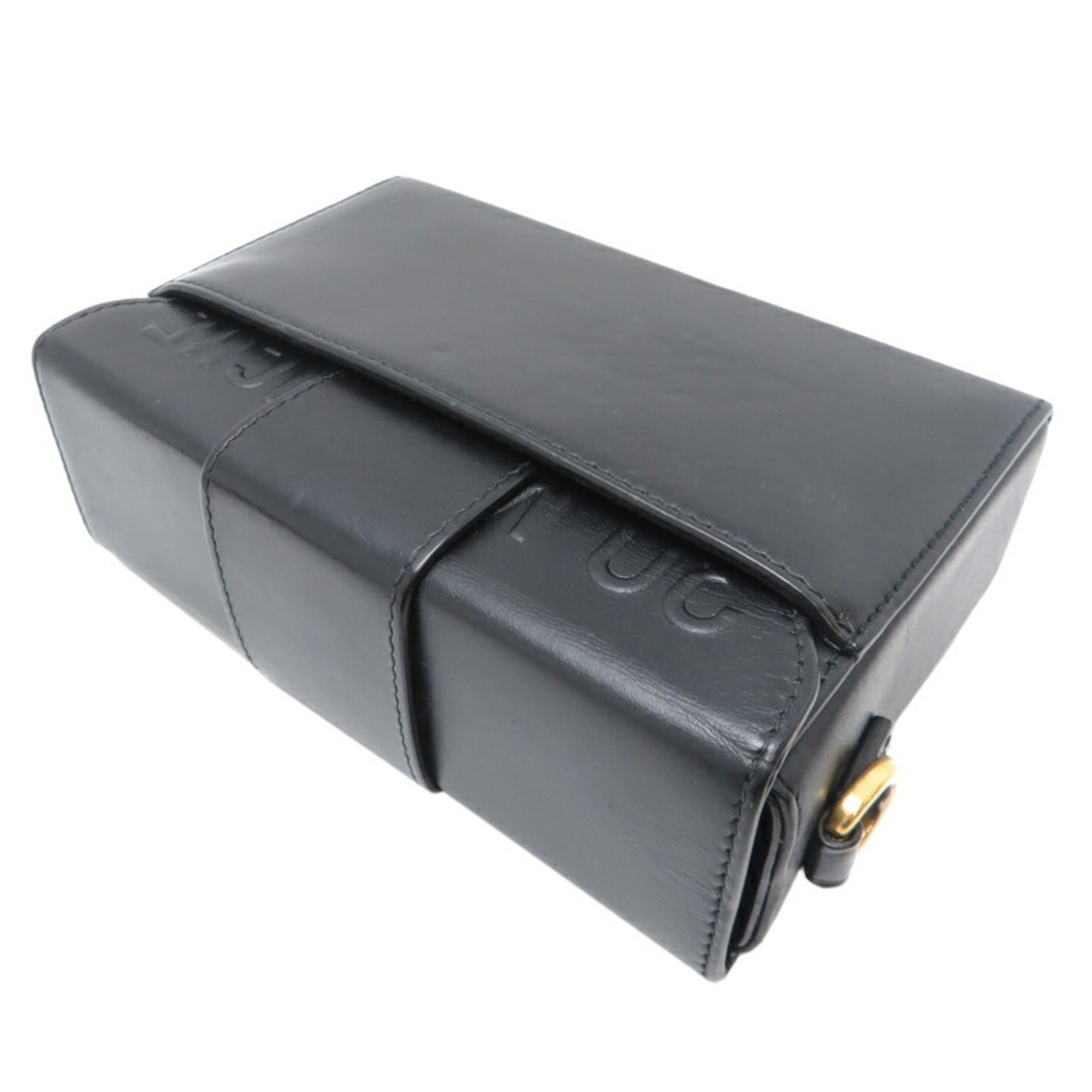 Christian Dior Black Leather Shoulder Bag ()