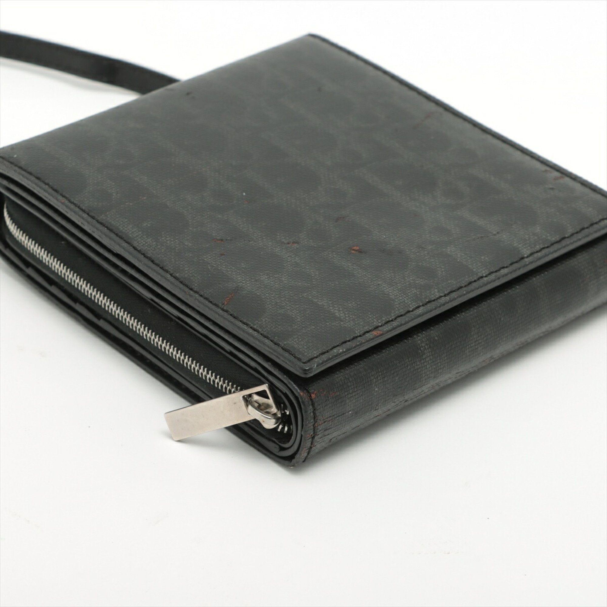 Christian Dior Black Leather Shoulder Bag Tote Bag ()