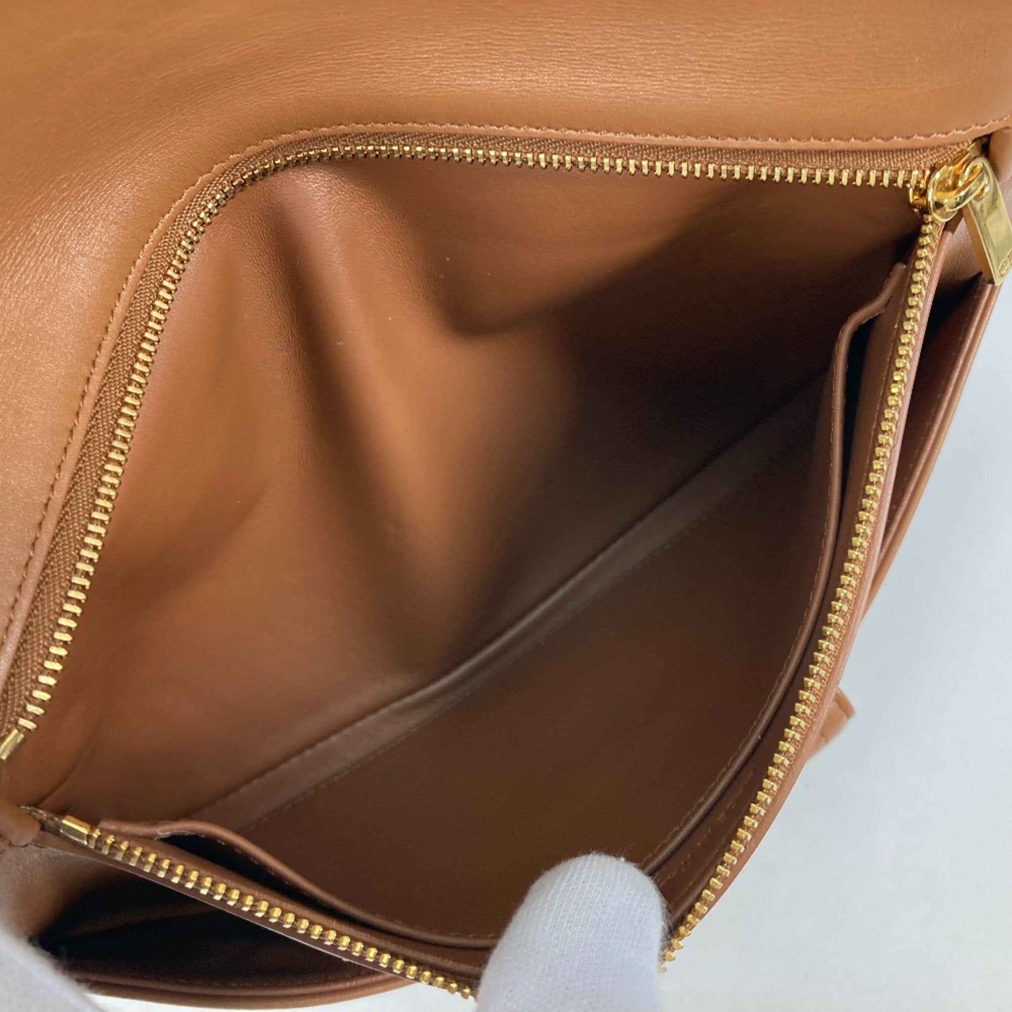 Christian Dior Brown Leather Handbag ()