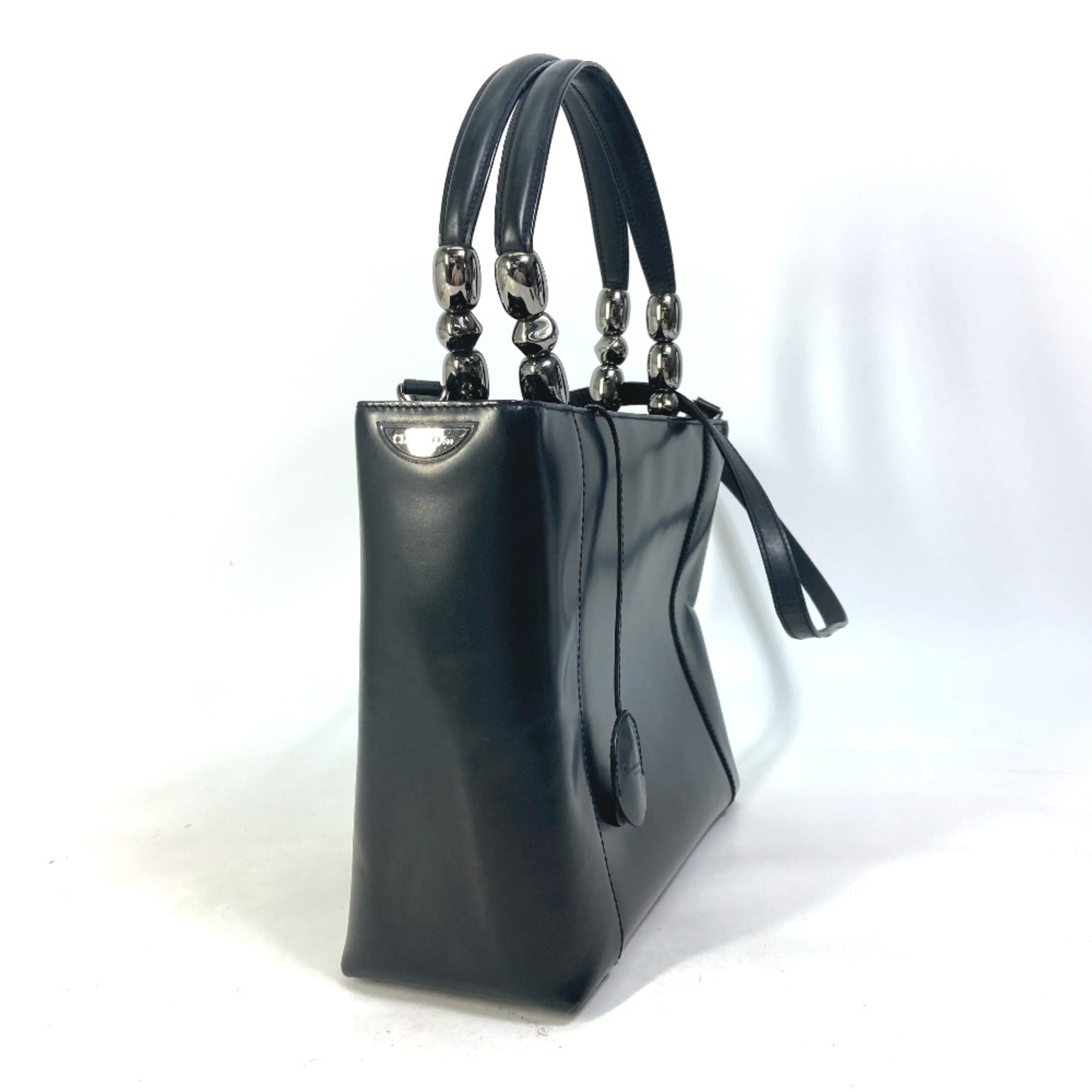 Christian Dior Black Leather Handbag ()