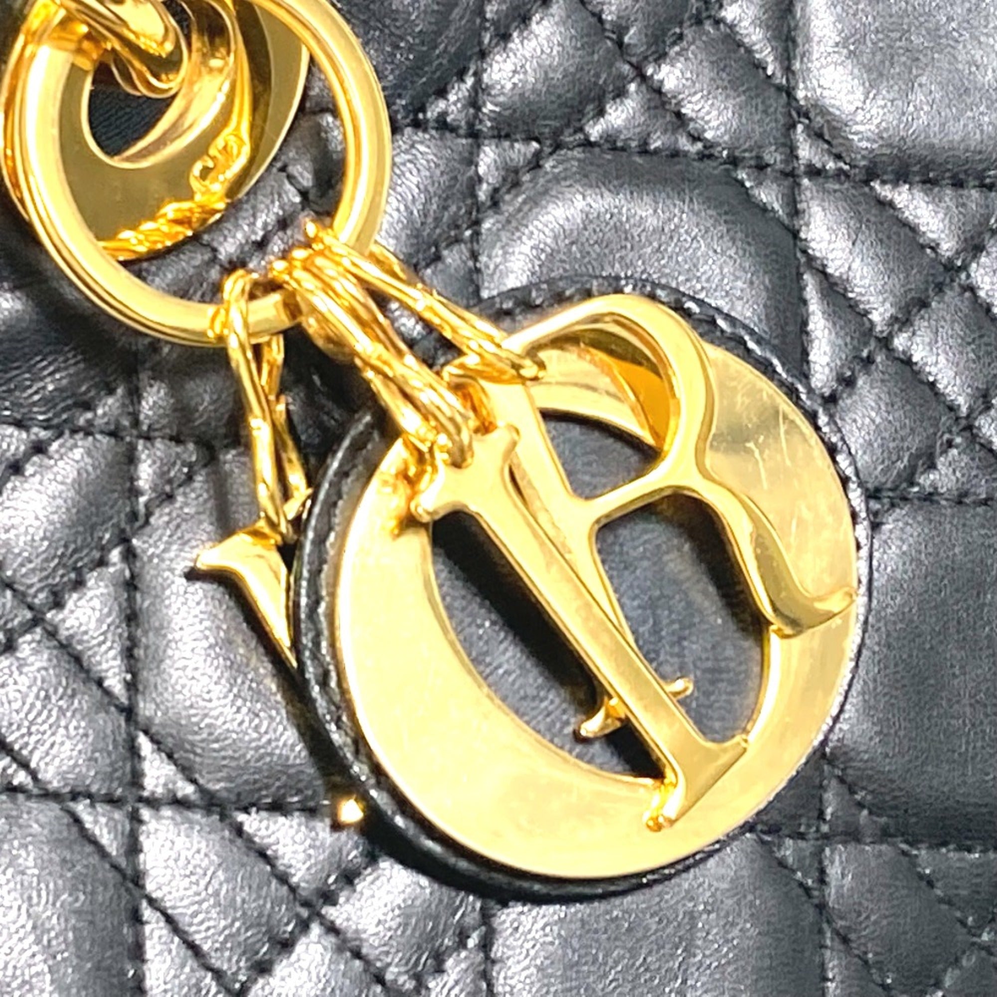 Christian Dior Black Leather Handbag ()